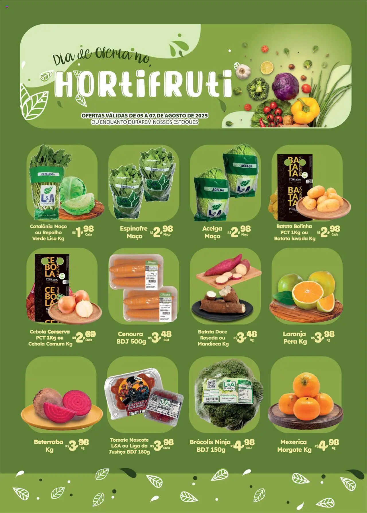 Comercial Esperança folheto "Ofertas Hortifruti" válido a partir de 05/08/2025 - número de página 1