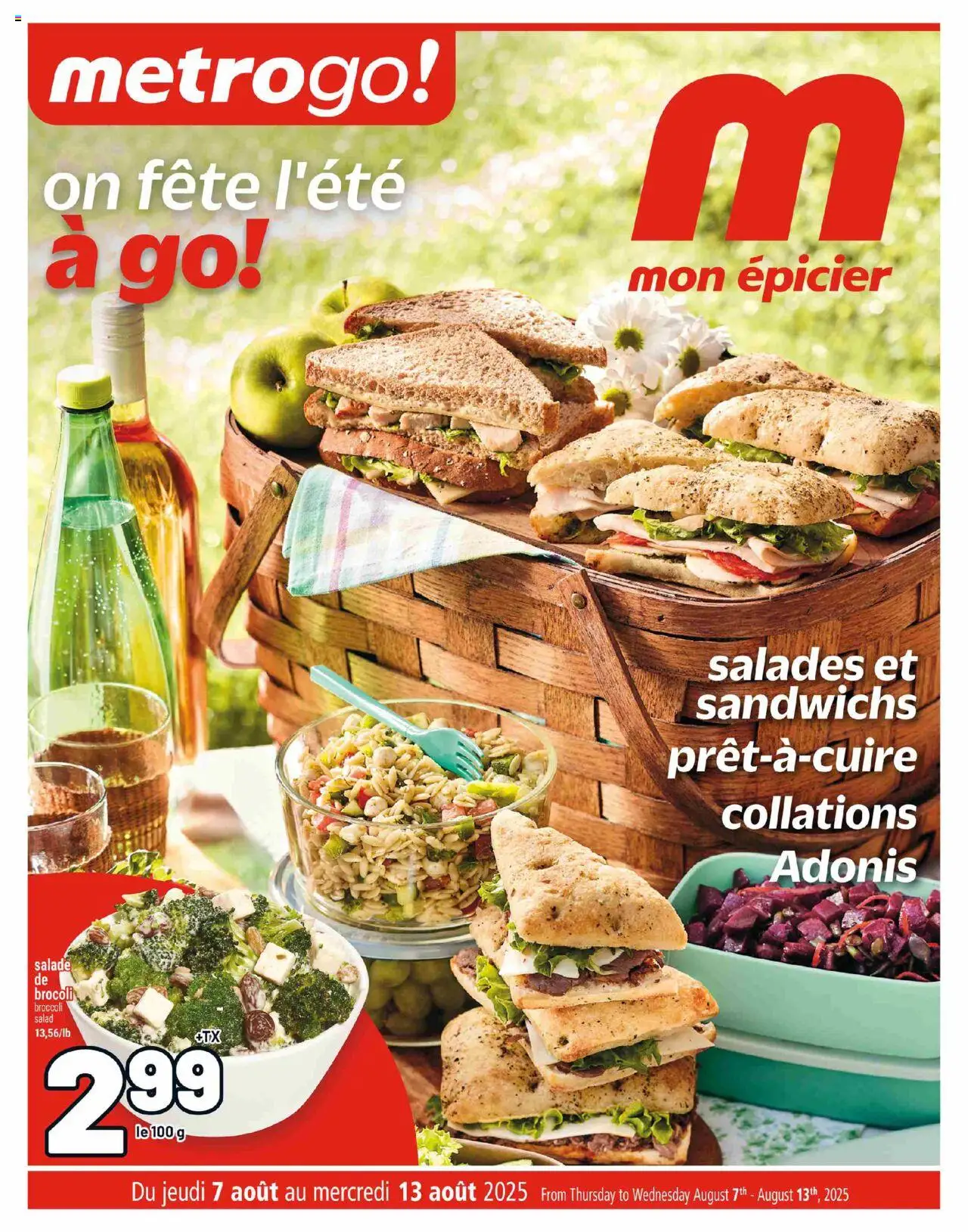 Metro flyer valid from Aug 07, 2025 - page number 1