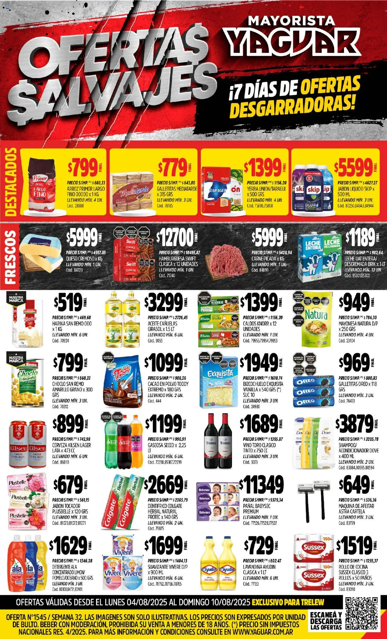 Yaguar Trelew del 04/08/2025 Online
