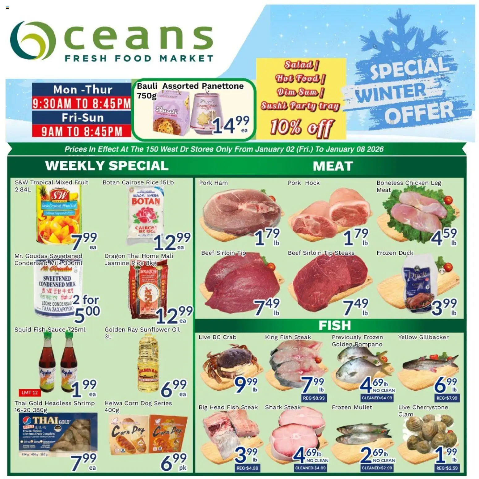 Preview of leaflet Weekly flyer / circulaire from shop Oceans is valid from Jan 02, 2026