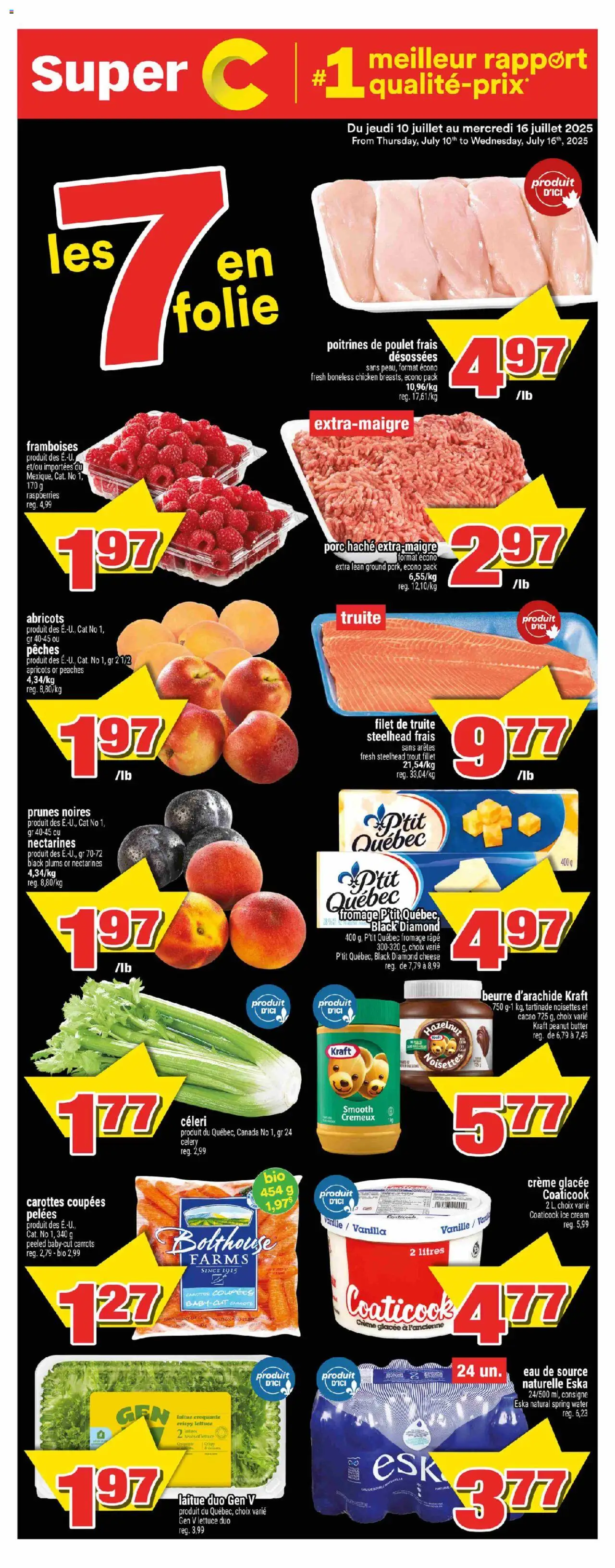 Super C flyer valid from Jul 10, 2025 - page number 1