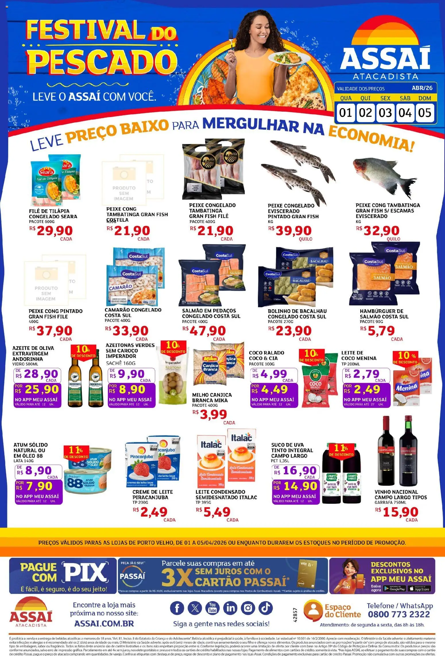 Pré-Visualização do folheto "Assaí Atacadista ofertas - MT" da loja Assaí Atacadista válido a partir de 01/04/2026