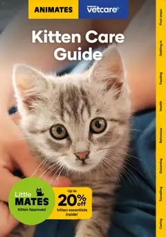 Preview of catalogue Catalogue Kitten Care Guide from shop Animates valid 1 Jan 2024