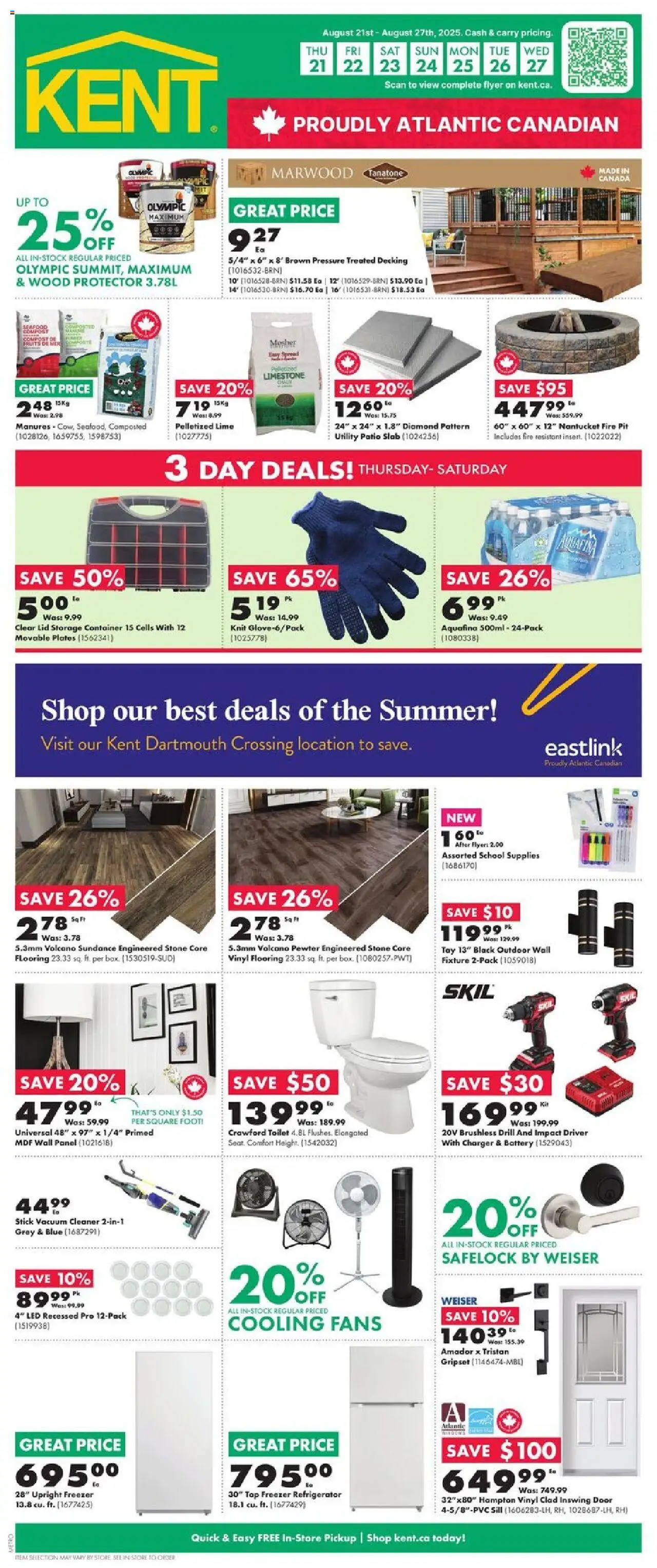 Kent flyer valid from Aug 21, 2025 - page number 1