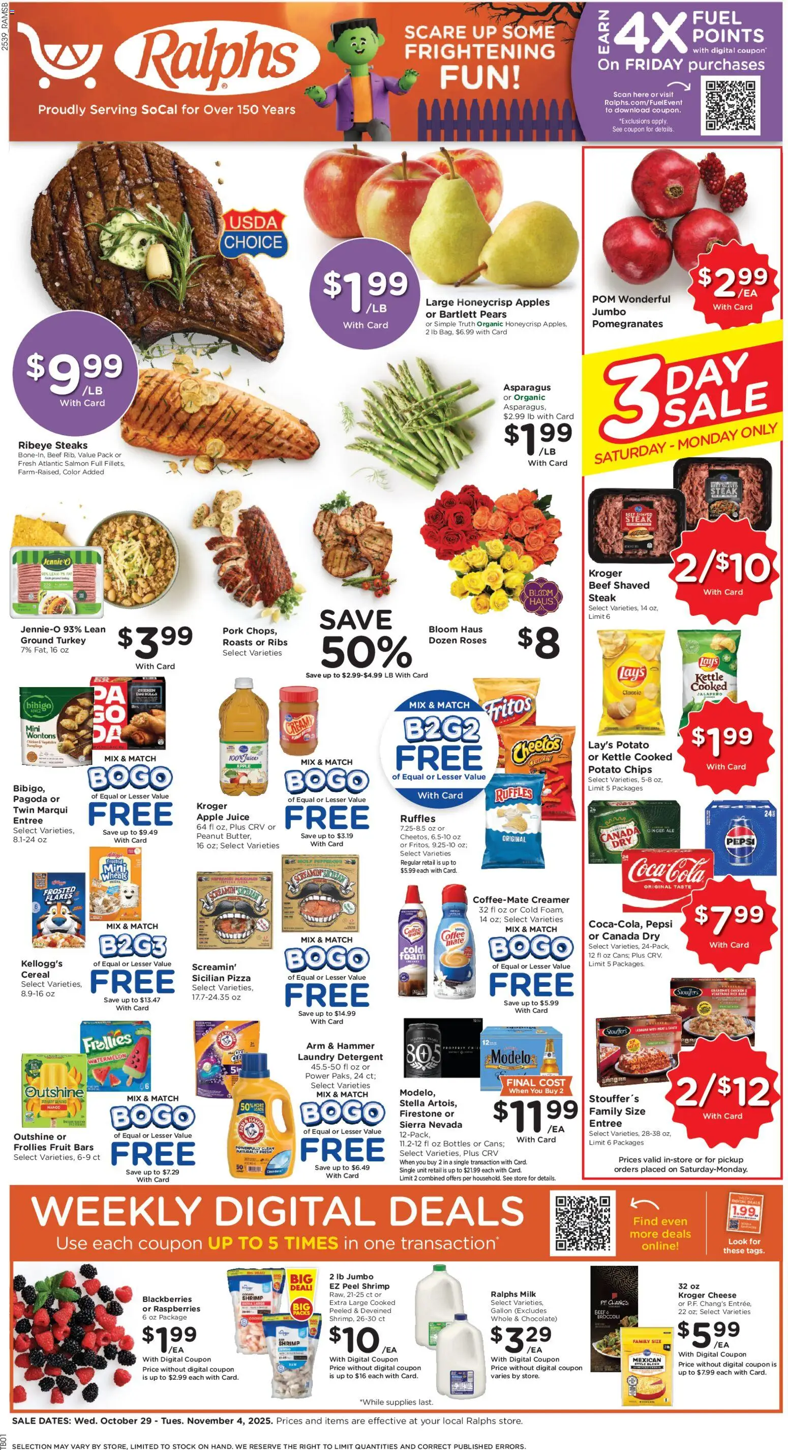 Ralphs Weekly Ad from 10/29/2025 - Flyer - Page number 1