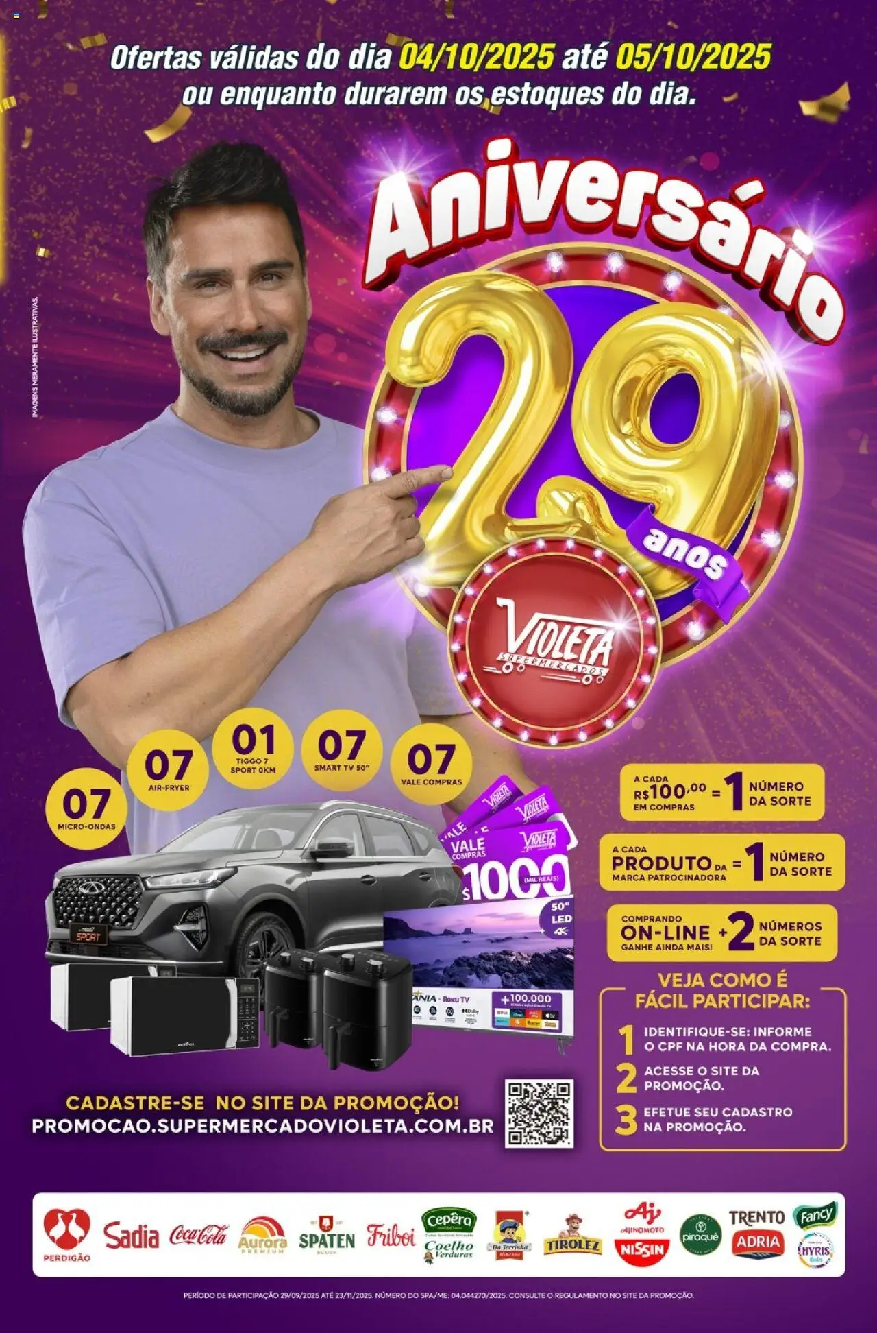 Violeta Supermercados folheto "Ofertas da semana" válido a partir de 04/10/2025 - número de página 1