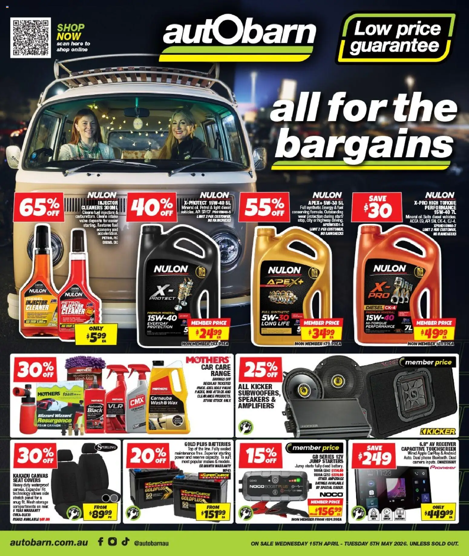 Preview of catalogue Autobarn catalogue from shop Autobarn valid 15/04/2026