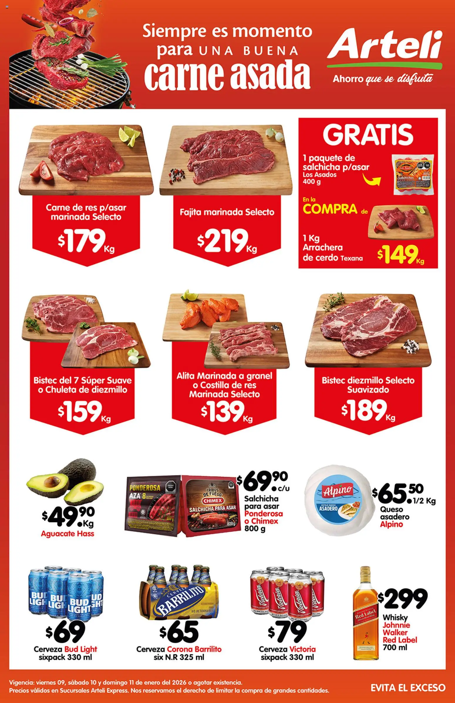 Vista previa las ofertas de la tienda Arteli - Folleto Carnes Suc. Express desde el 09/01/2026 