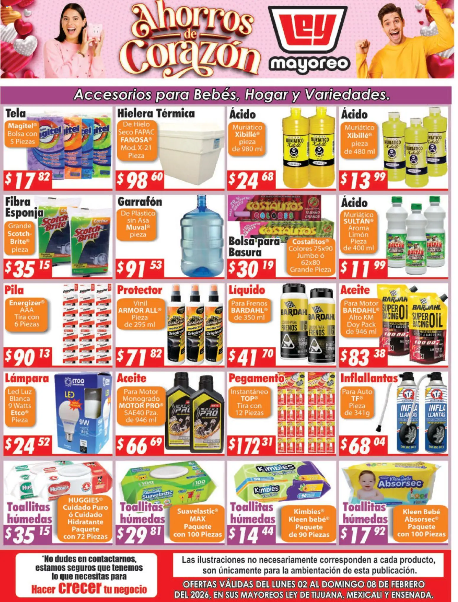 Vista previa las ofertas de la tienda Casa Ley - Folleto Frontera desde el 02/02/2026 - Cocina, Bolsa, Limón, Lámpara, Hielera, Toallitas húmedas, Aceite, Esponja