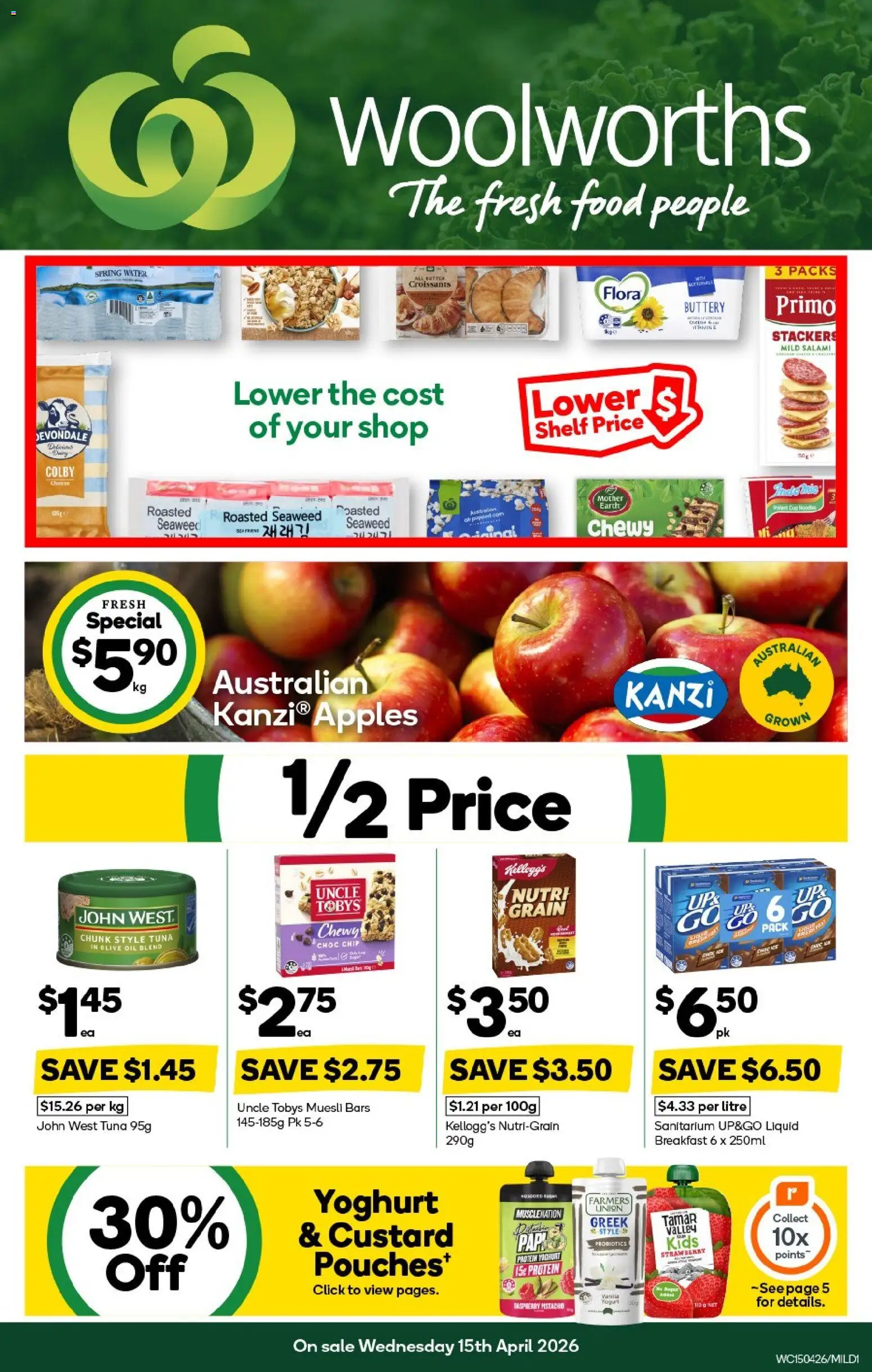 Preview of catalogue Woolworths catalogue MIL from shop Woolworths valid 15/04/2026