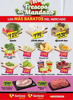 Vista previa las ofertas de la tienda Soriana - Soriana Frescos del Mandado Mercado: Nuevo León desde el 10/03/2026 