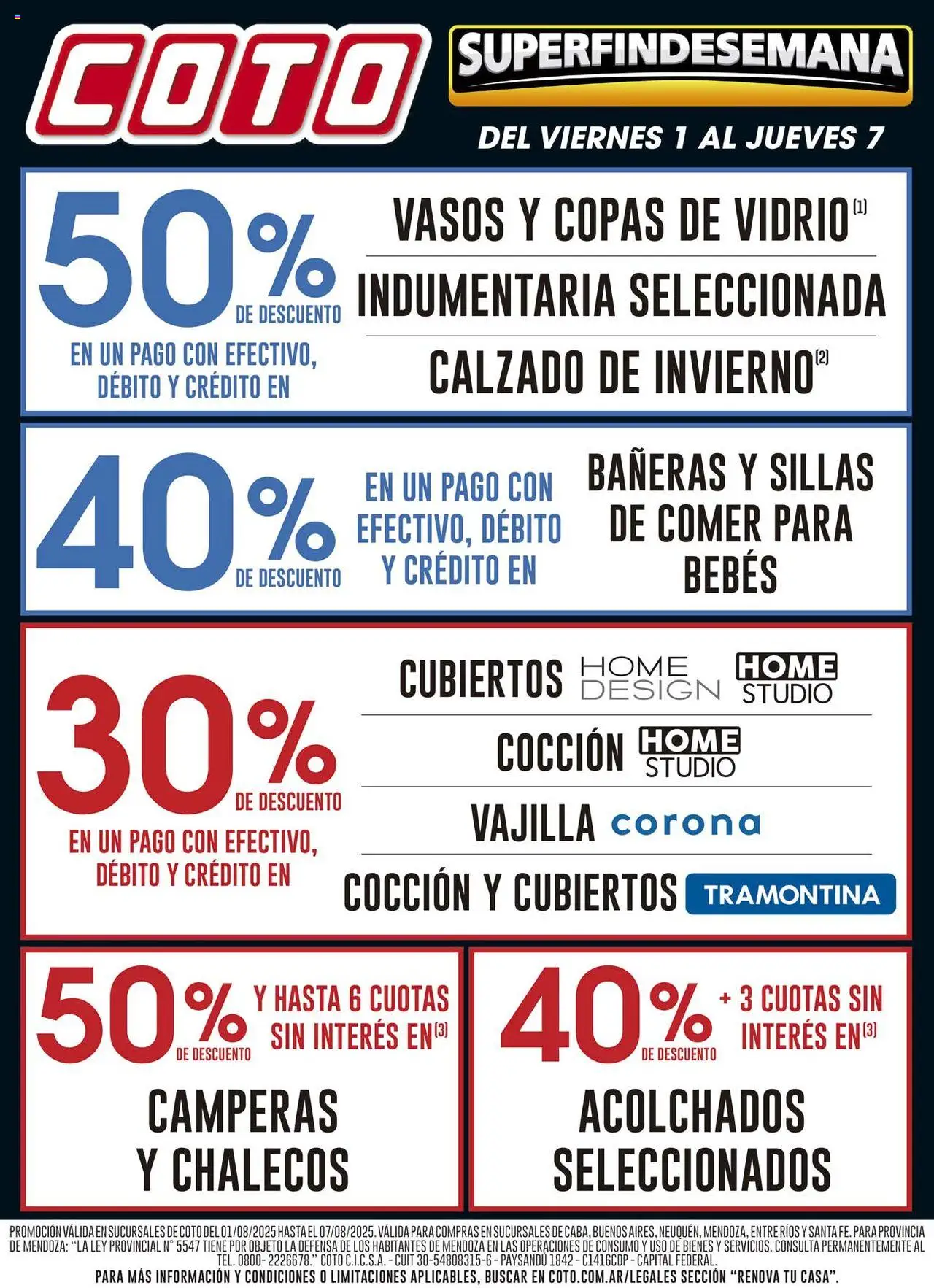 Coto Renova del 01/08/2025 >> Catálogo