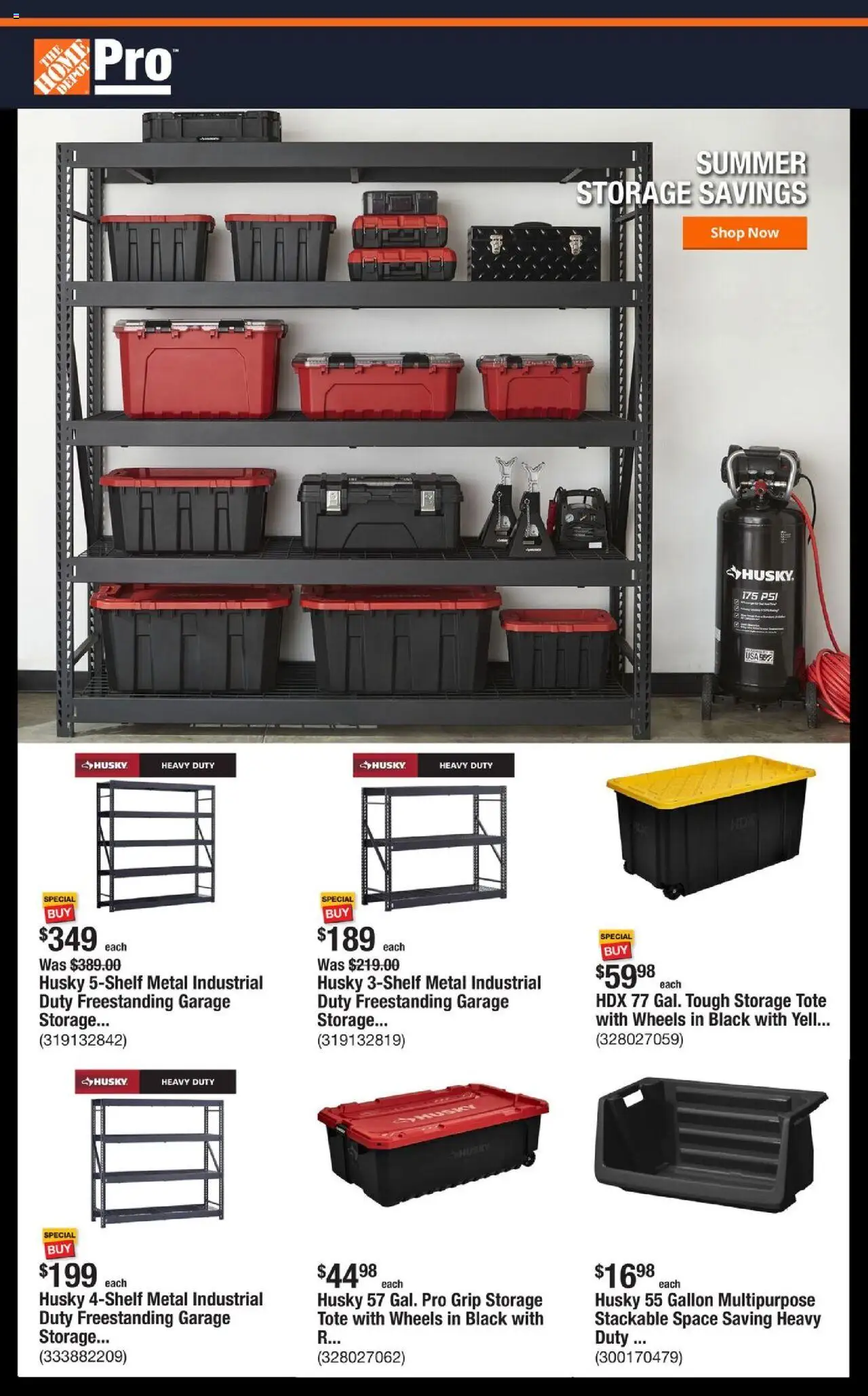 Home Depot Shop Pro Ad - FL from 08/11/2025 - Flyer - Page number 1