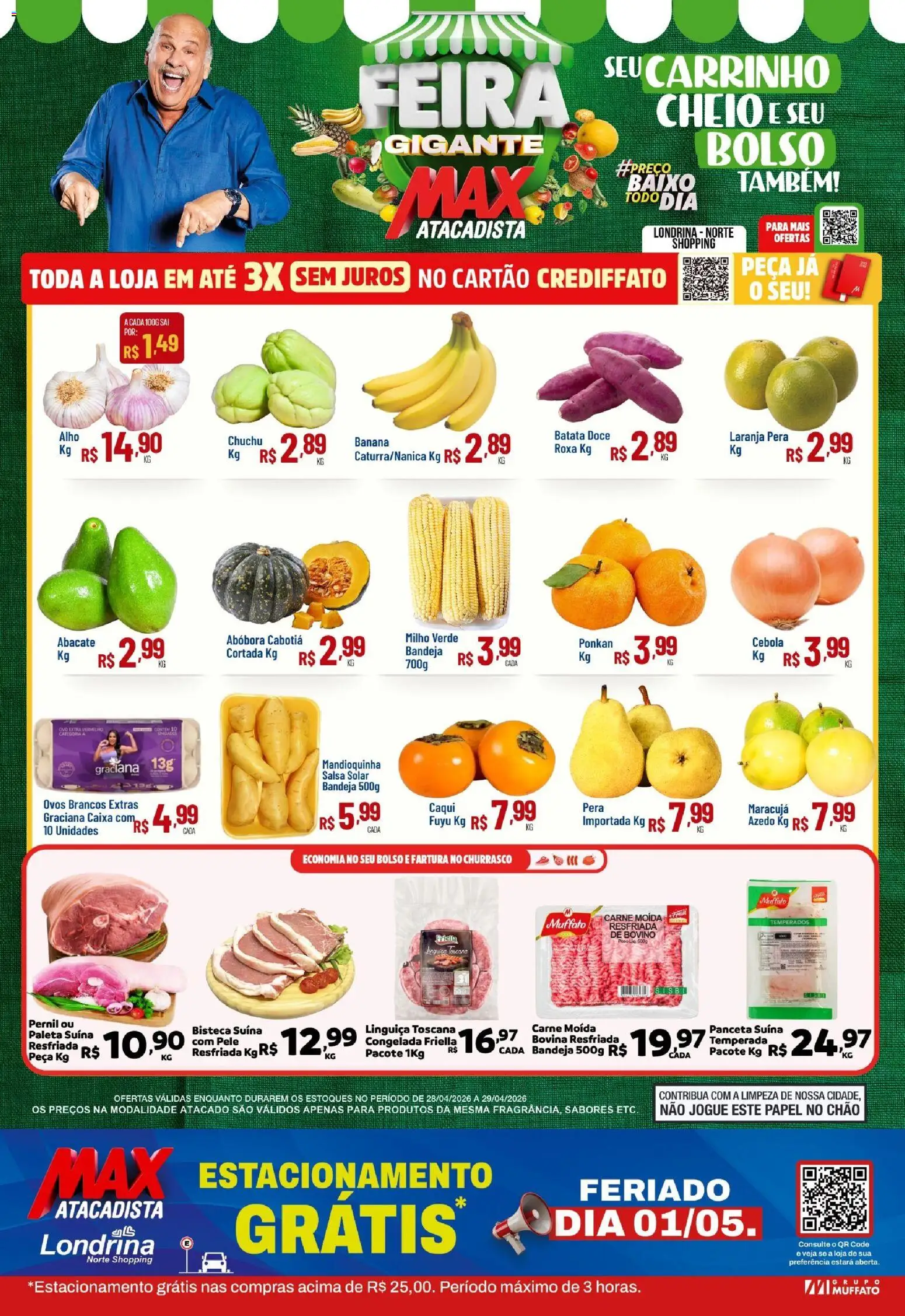 Pré-Visualização do folheto "Max Atacadista ofertas Feira" da loja Max Atacadista válido a partir de 28/04/2026