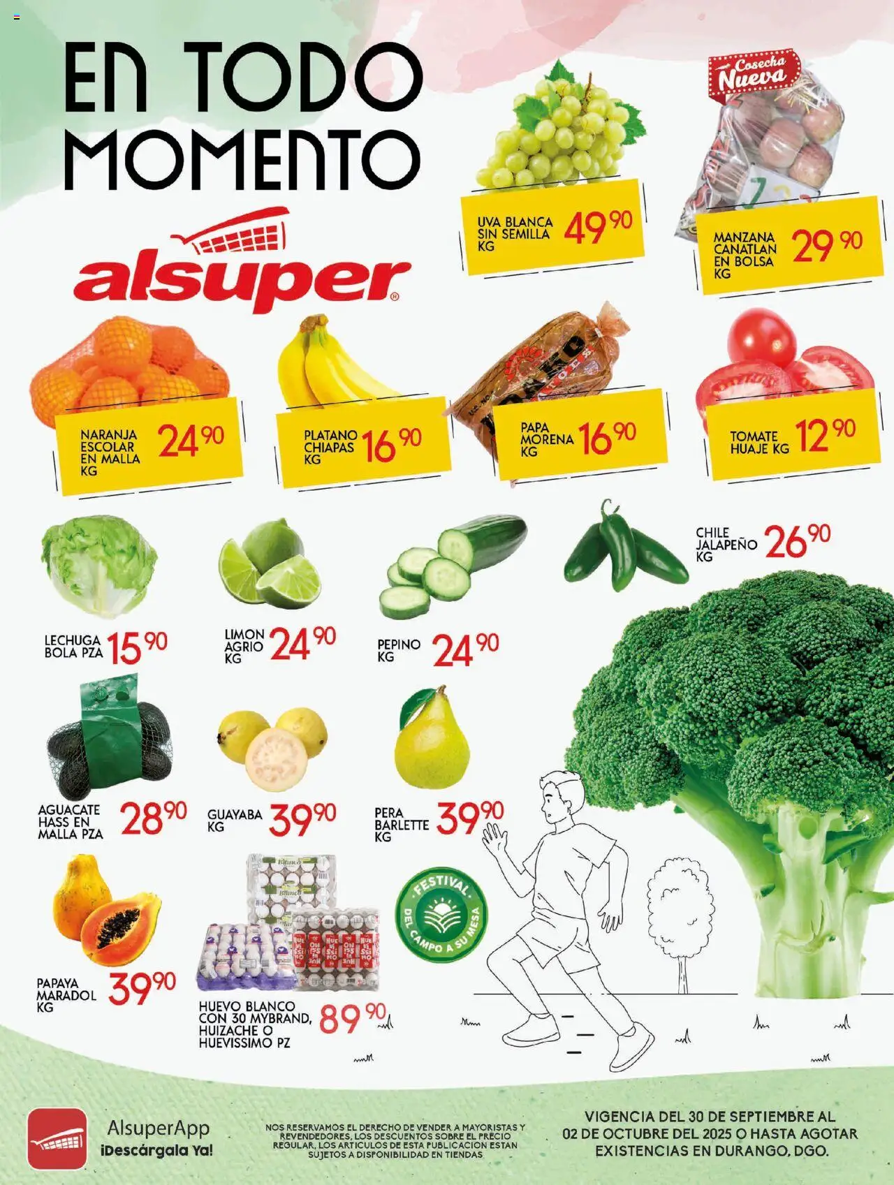 Folleto Durango Alsuper y sus promociones válidas desde el 30/09/2025 - Número de página 1