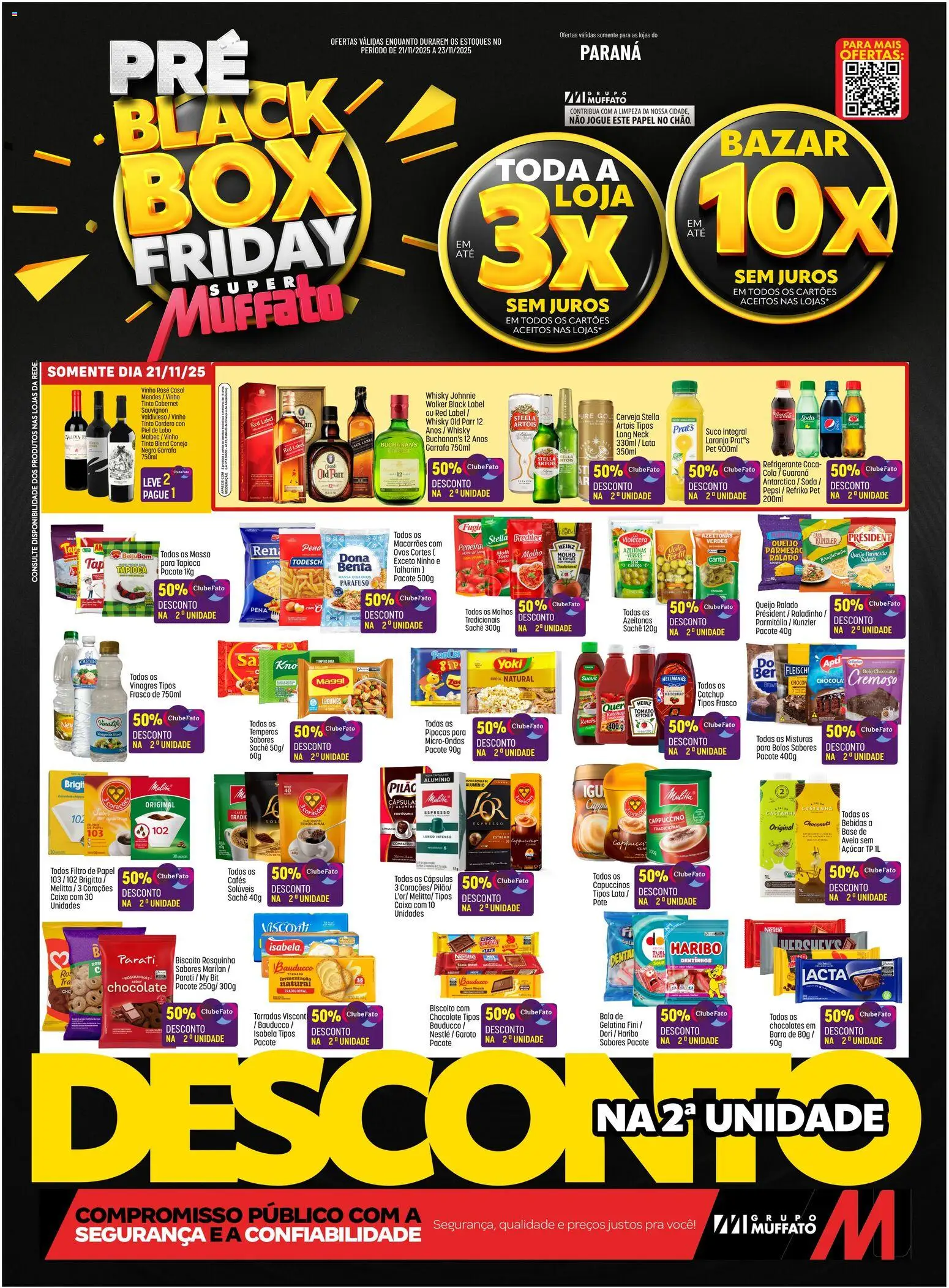 Pré-Visualização do folheto "Black Friday" da loja Super Muffato válido a partir de 21/11/2025