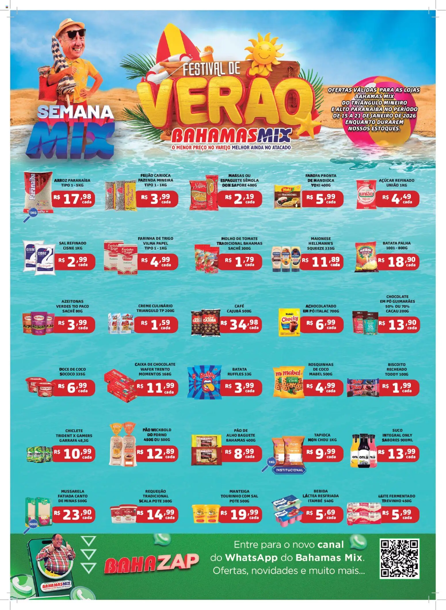 Pré-Visualização do folheto "Ofertas Semanal" da loja Bahamas Mix válido a partir de 15/01/2026