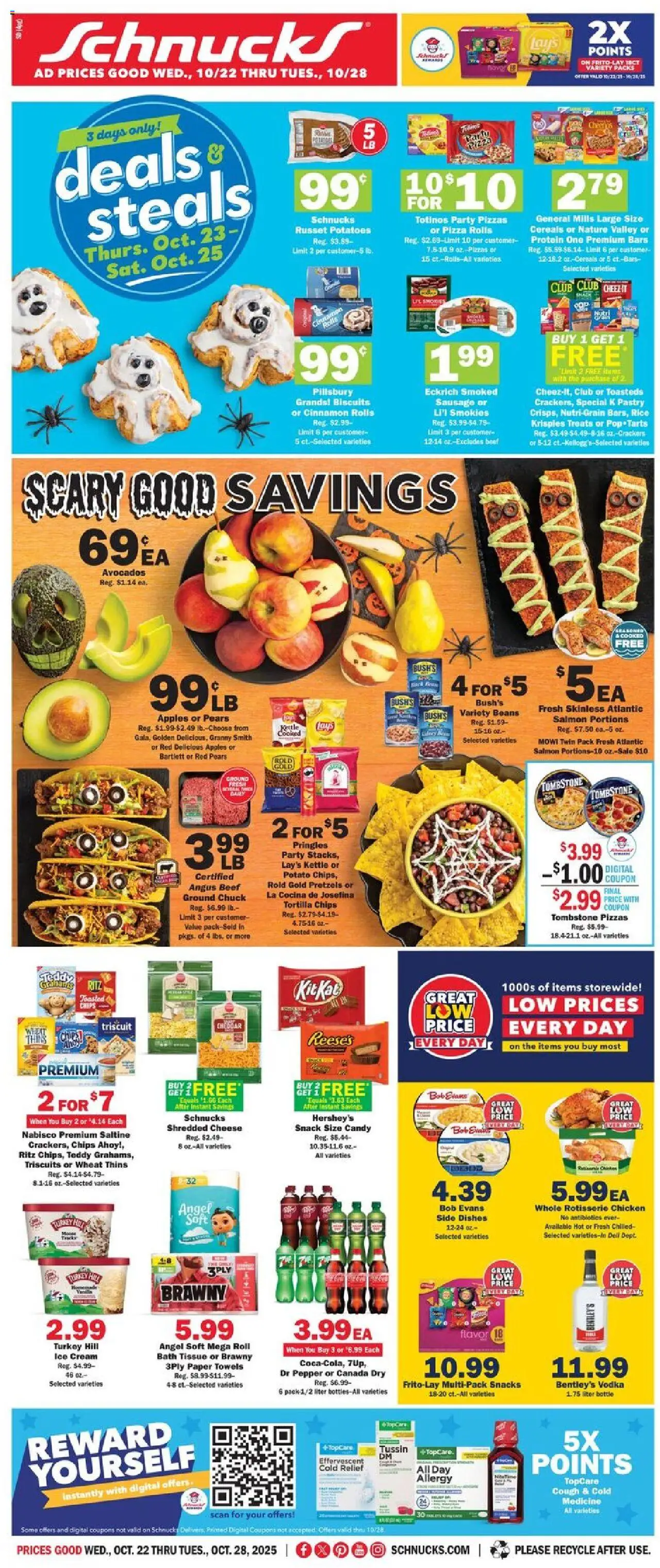 Schnucks Weekly Ad from 10/22/2025 - Flyer - Page number 1