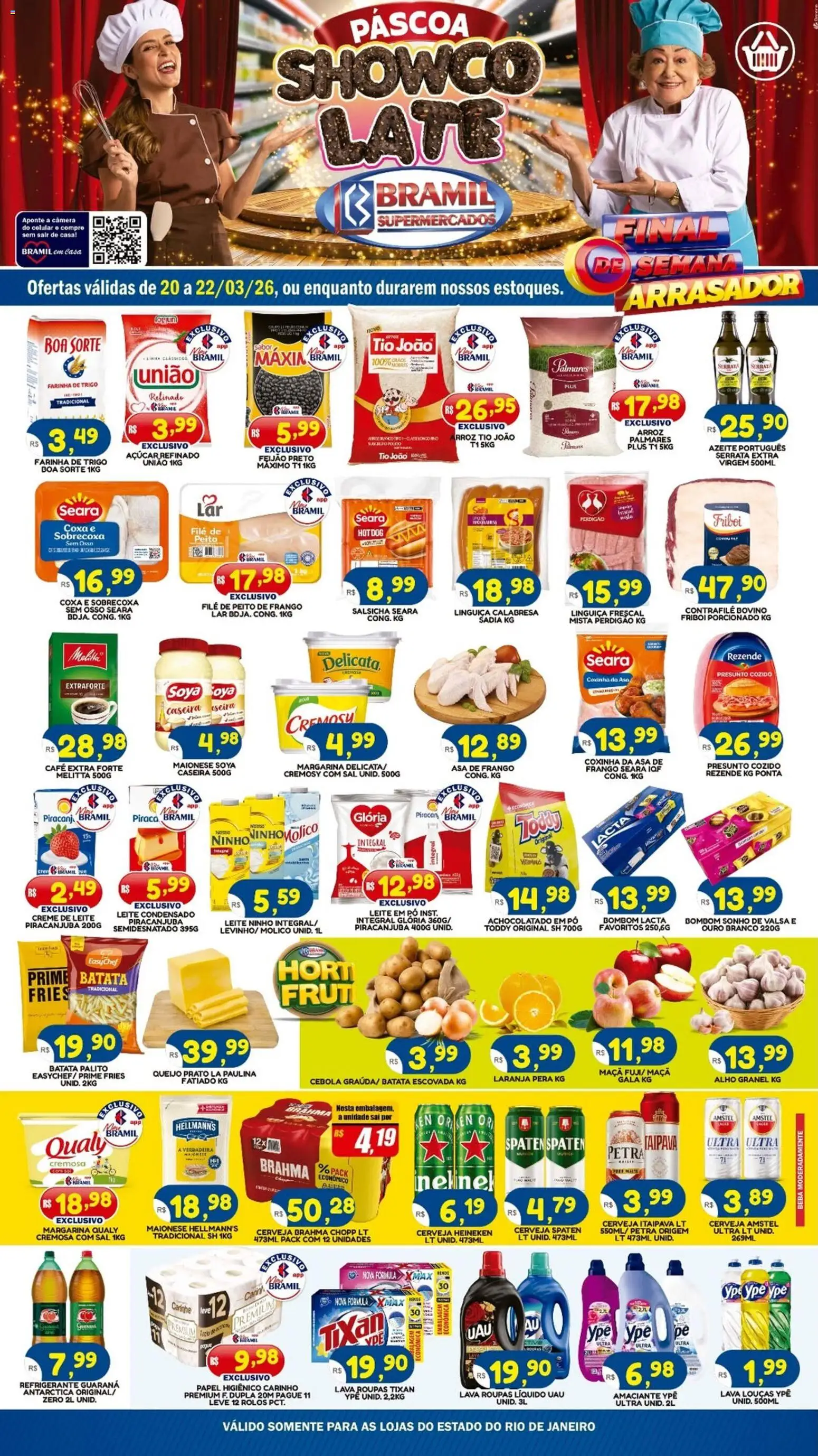 Pré-Visualização do folheto "Bramil Supermercados - Ofertas da semana" da loja Bramil Supermercados válido a partir de 20/03/2026