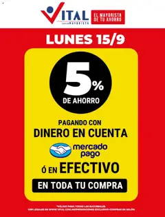 Vista previa del folleto de la tienda Vital válido desde el 15/09/2025 