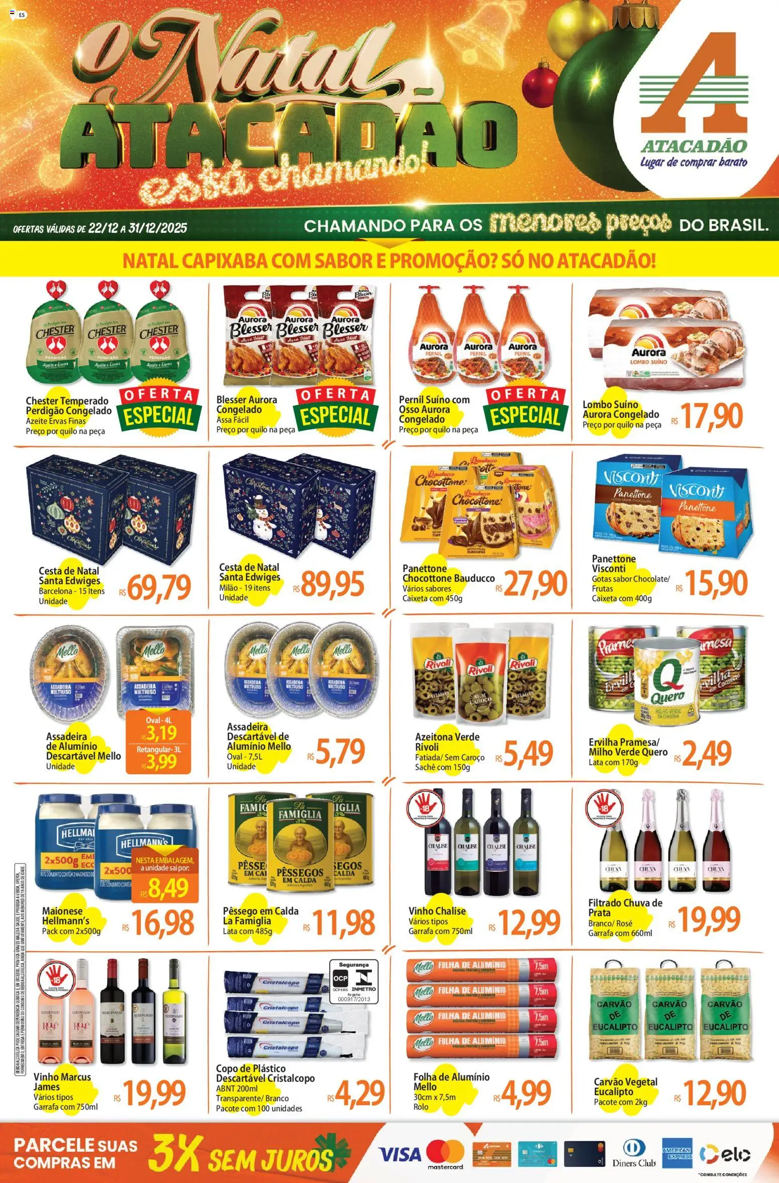 Pré-Visualização do folheto "Ofertas - ES" da loja Atacadão válido a partir de 22/12/2025