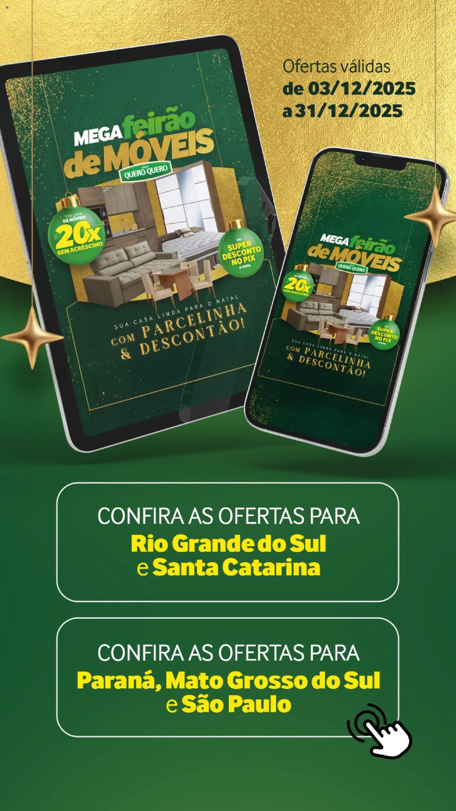 Pré-Visualização do folheto "Ofertas atuais" da loja Lojas Quero-Quero válido a partir de 03/12/2025