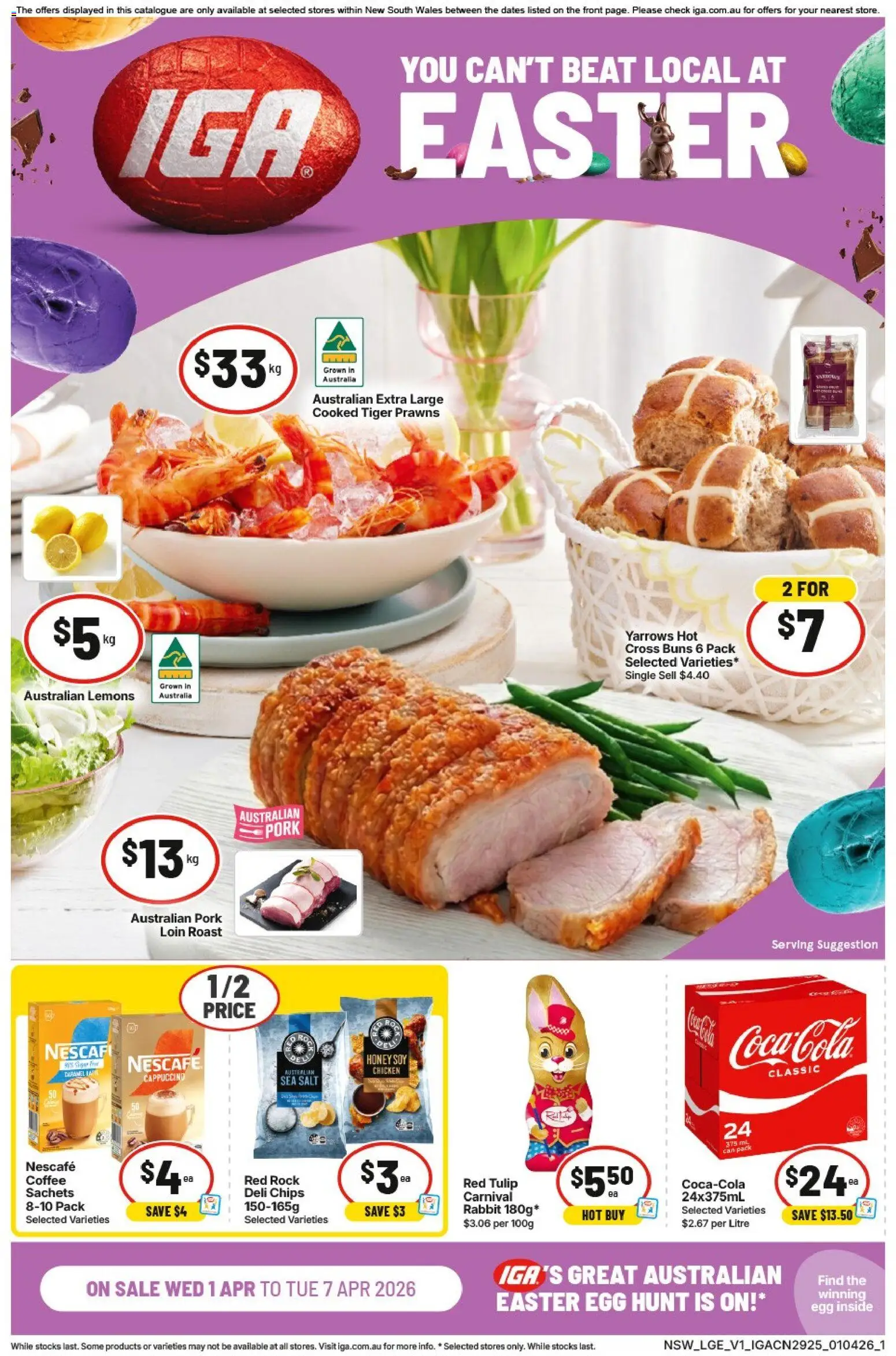 Preview of catalogue IGA catalogue NSW from shop IGA valid 01/04/2026