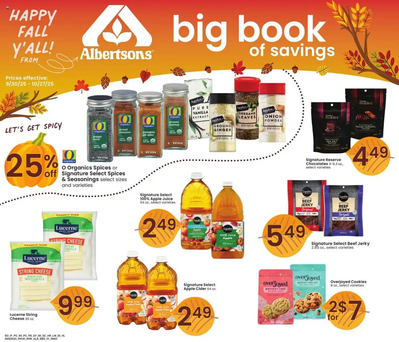 Albertsons Big Book of Savings from 09/30/2025 - Flyer - Page number 1