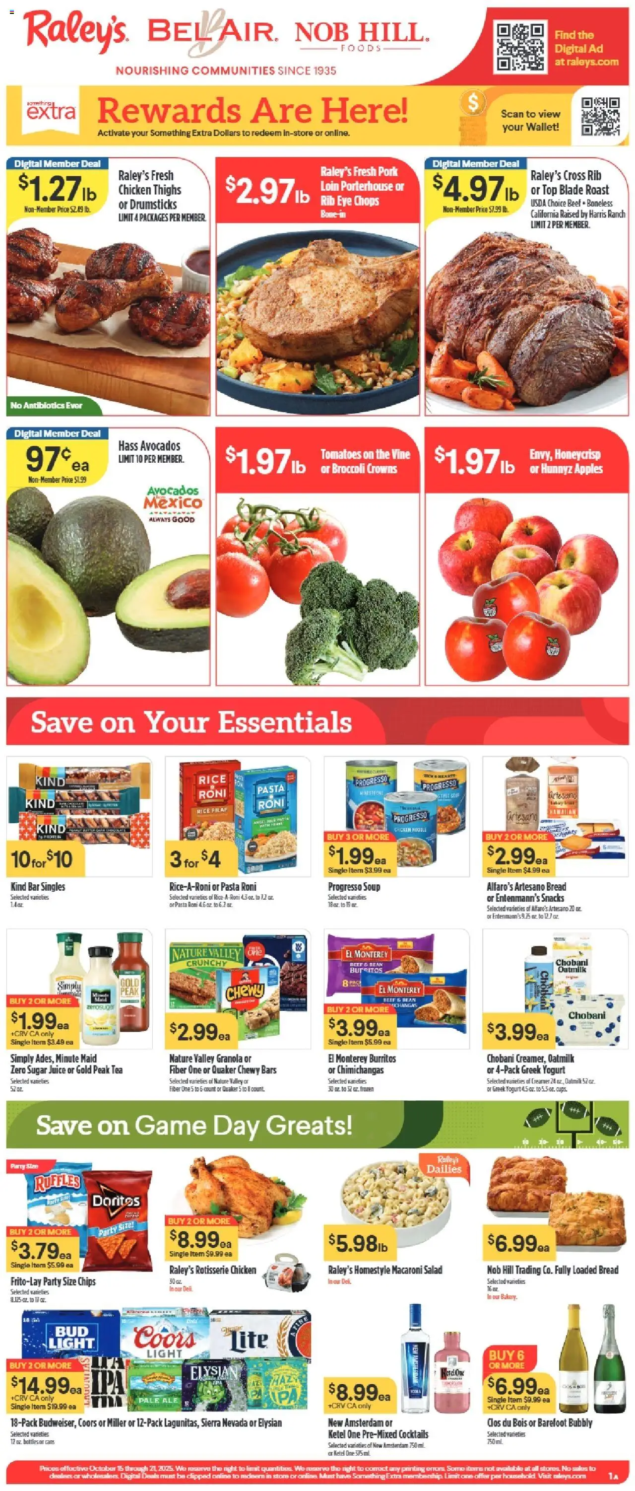 Raley's Weekly Ad from 10/15/2025 - Flyer - Page number 1