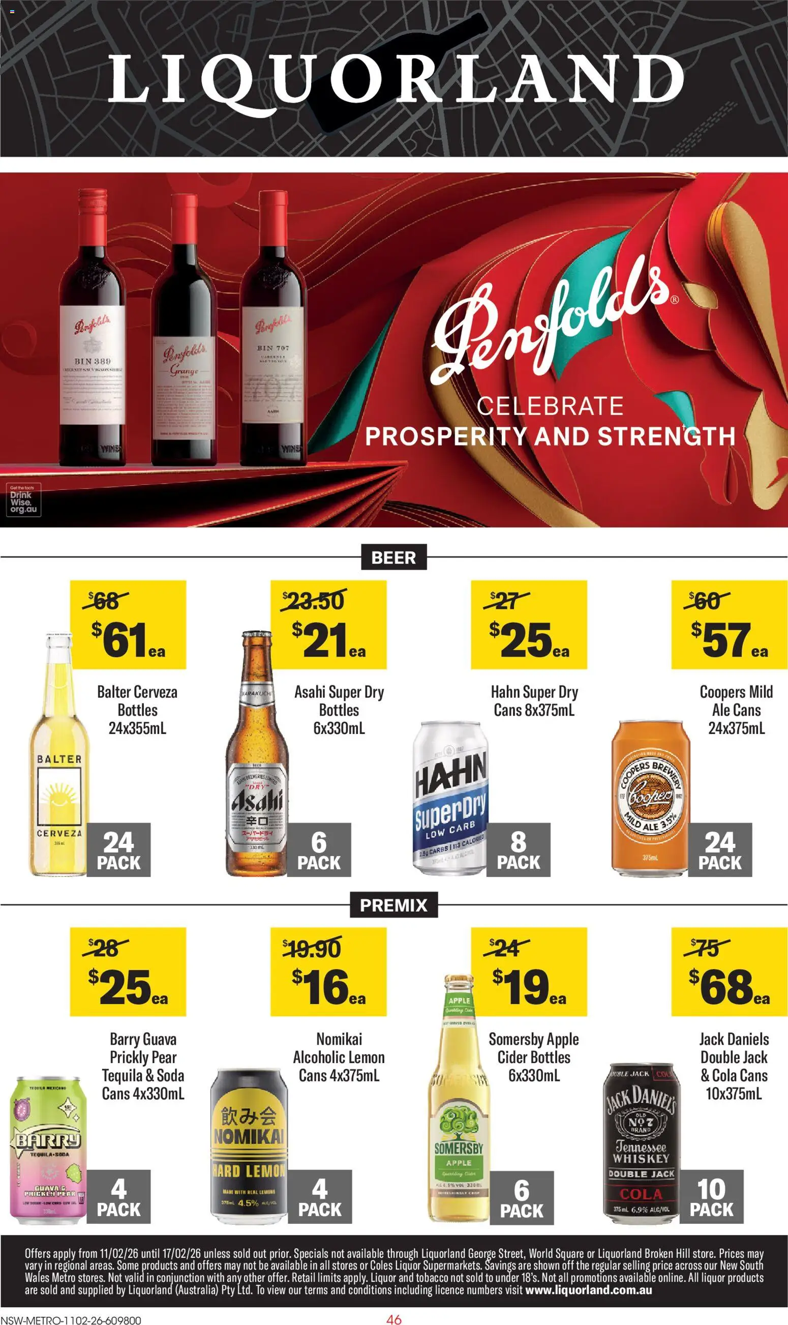 Preview of catalogue Catalogue from shop Liquorland valid 11/02/2026