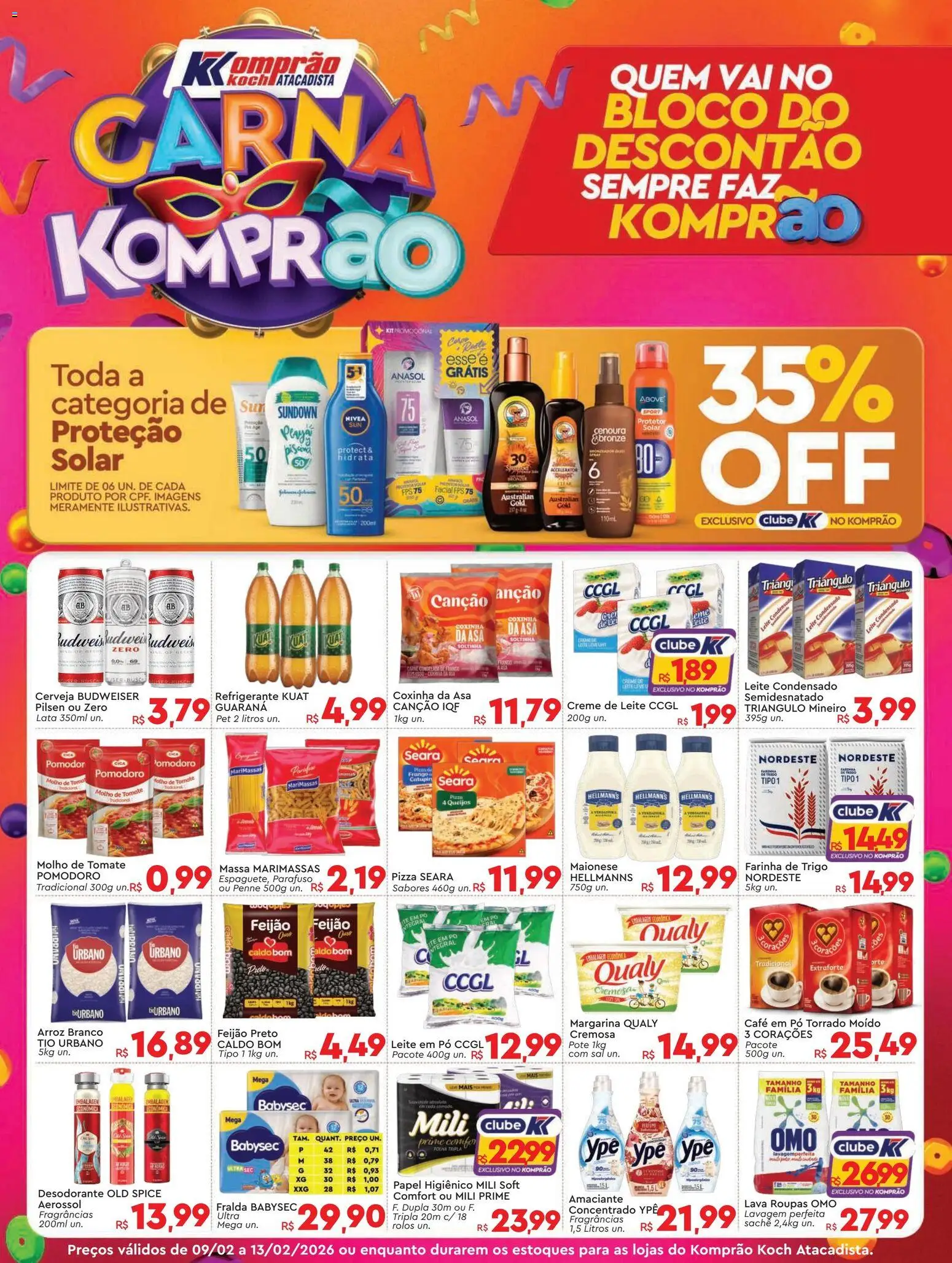 Pré-Visualização do folheto "Ofertas da semana" da loja Komprao Atacadista válido a partir de 09/02/2026