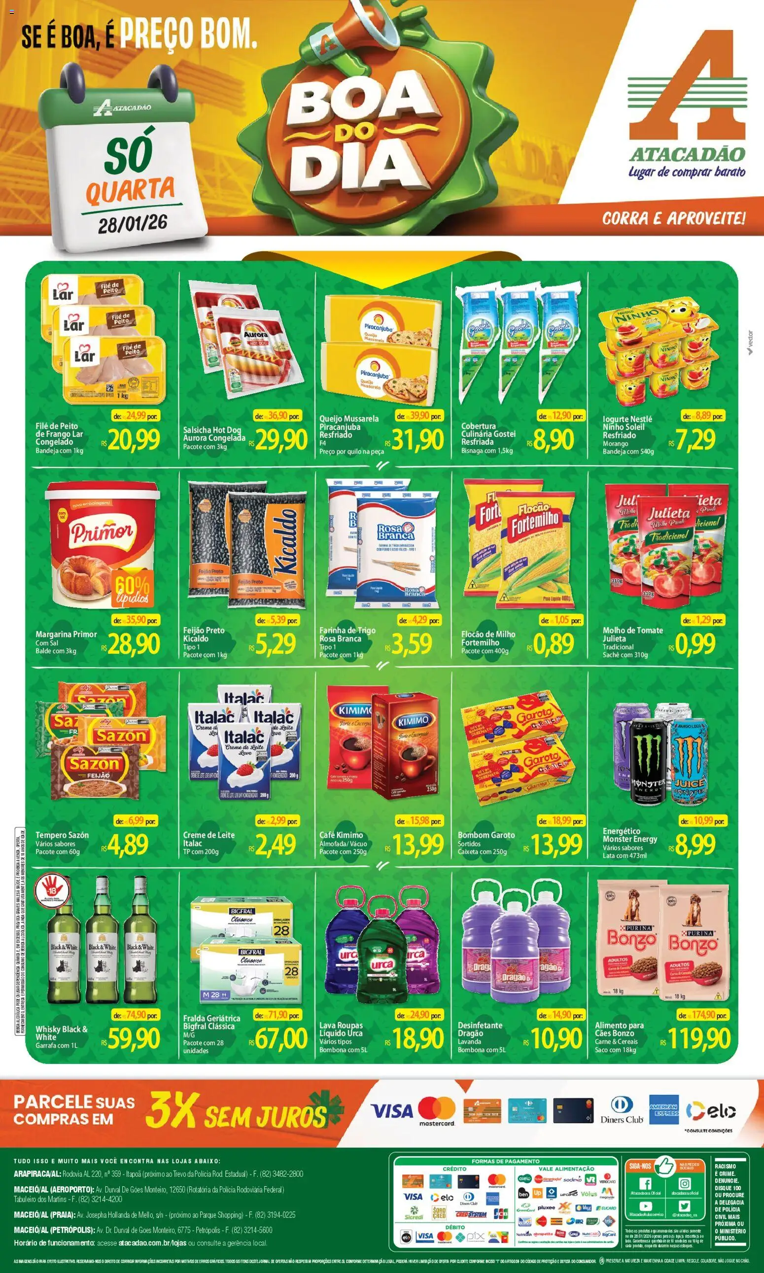 Pré-Visualização do folheto "Ofertas - AL" da loja Atacadão válido a partir de 28/01/2026