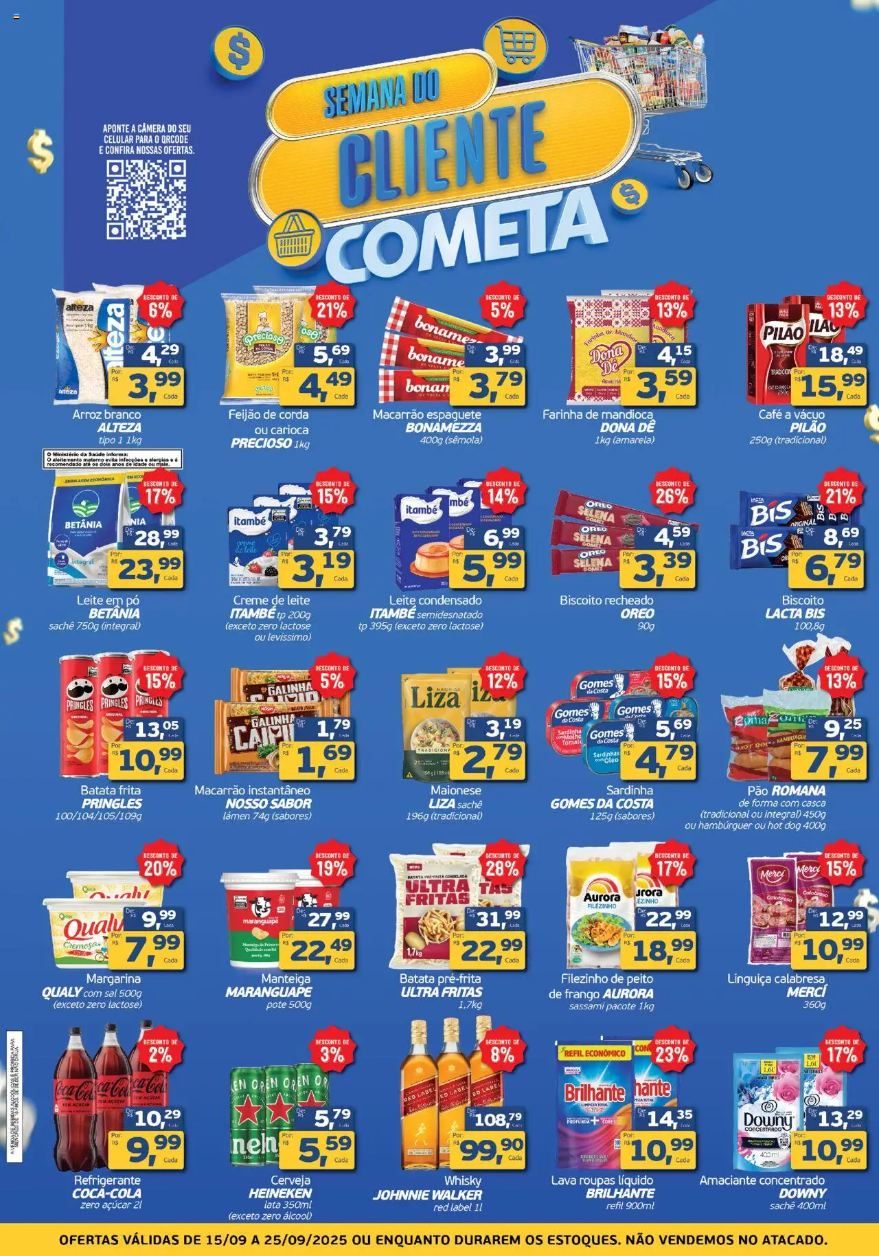 Cometa Supermercados folheto "Ofertas Semana do Cliente" válido a partir de 15/09/2025 - número de página 1