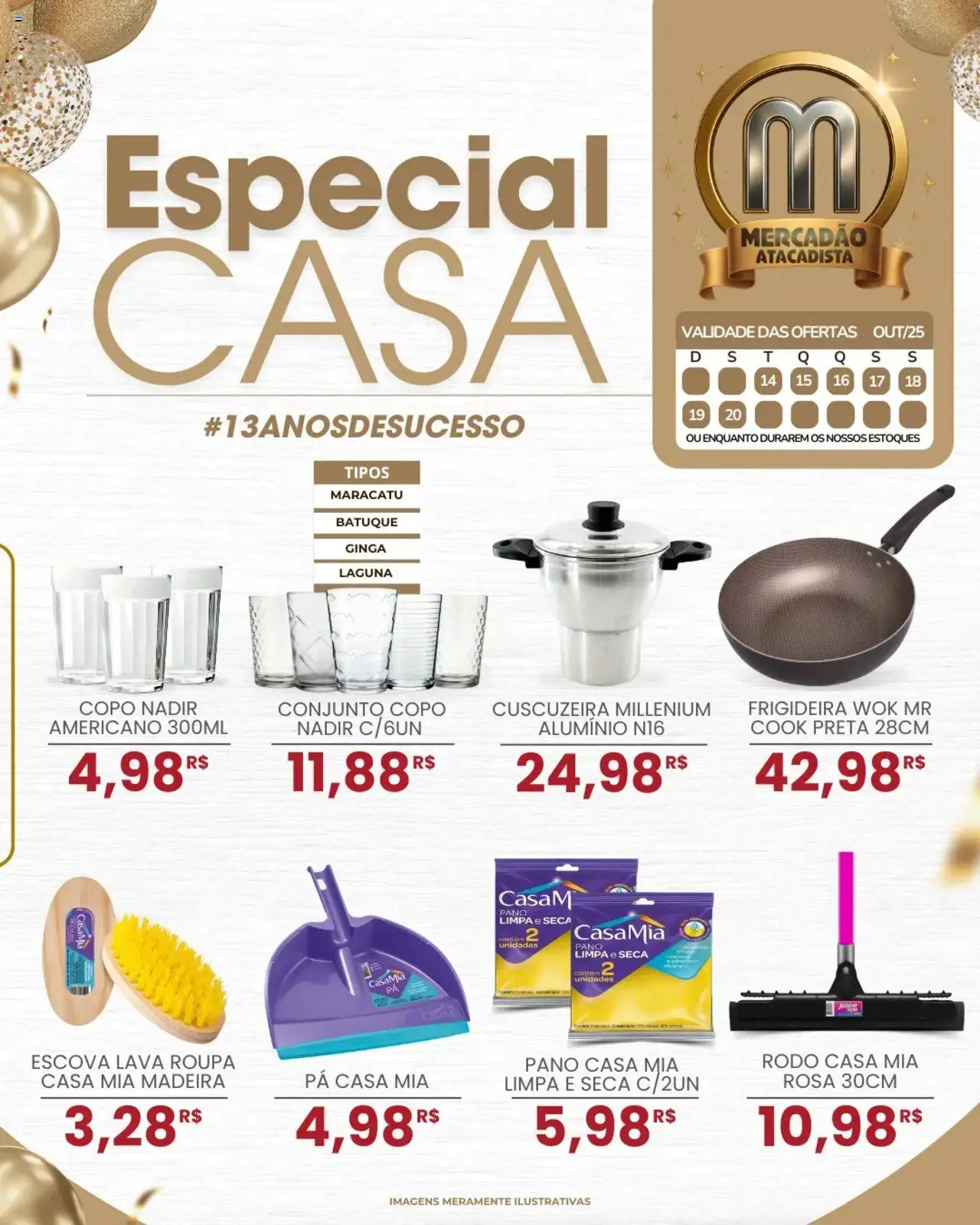 Mercadão Atacadista folheto "Ofertas Especial Casa" válido a partir de 14/10/2025 - número de página 1