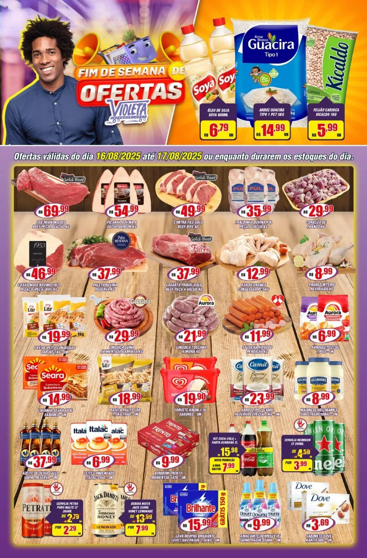 Violeta Supermercados folheto "Ofertas da semana" válido a partir de 16/08/2025 - número de página 1