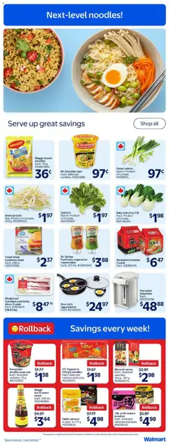 Preview of leaflet Weekly Flyer from shop Walmart is valid from Aug 07, 2025 | Page: 6