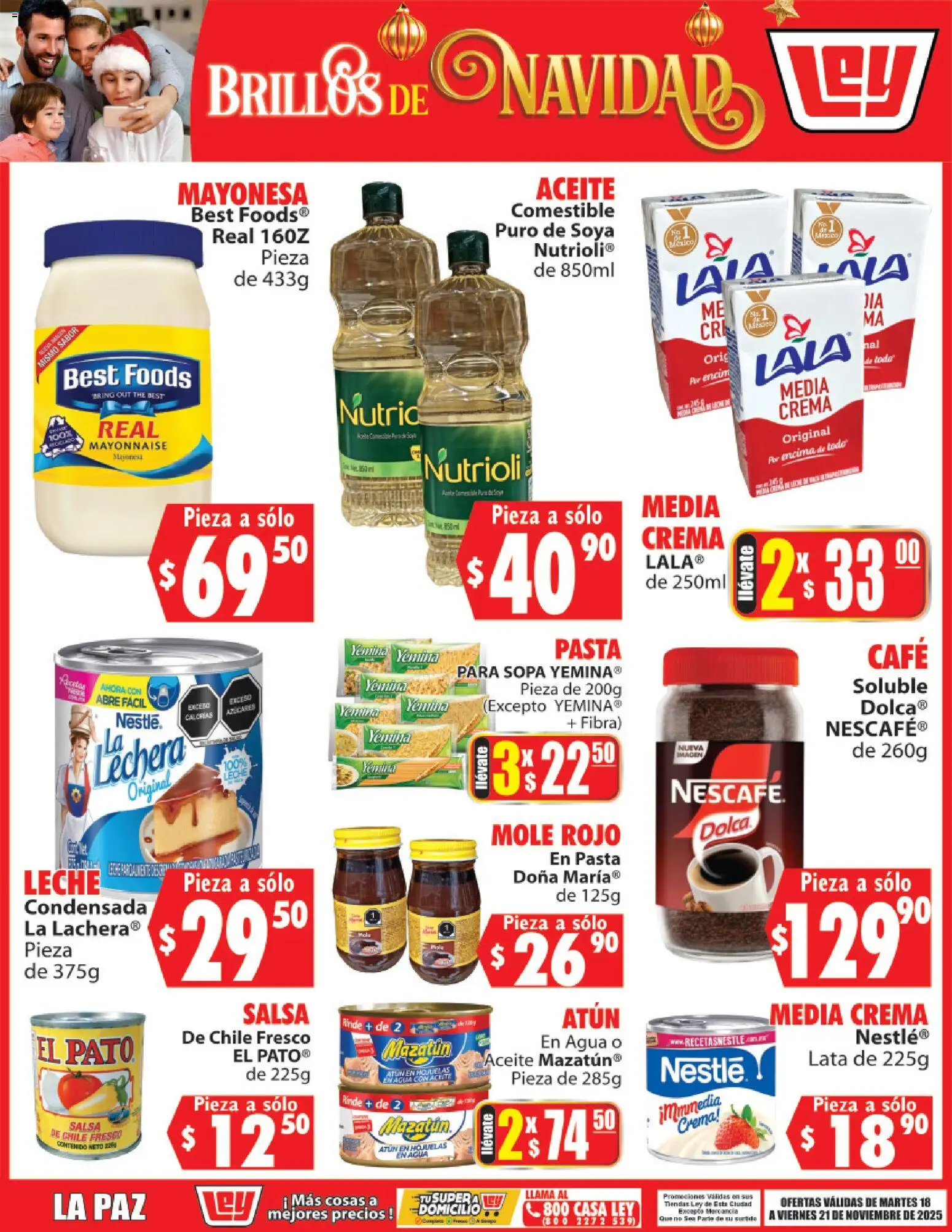 Vista previa las ofertas de la tienda Casa Ley - Folleto Brillos de Navidad desde el 18/11/2025 