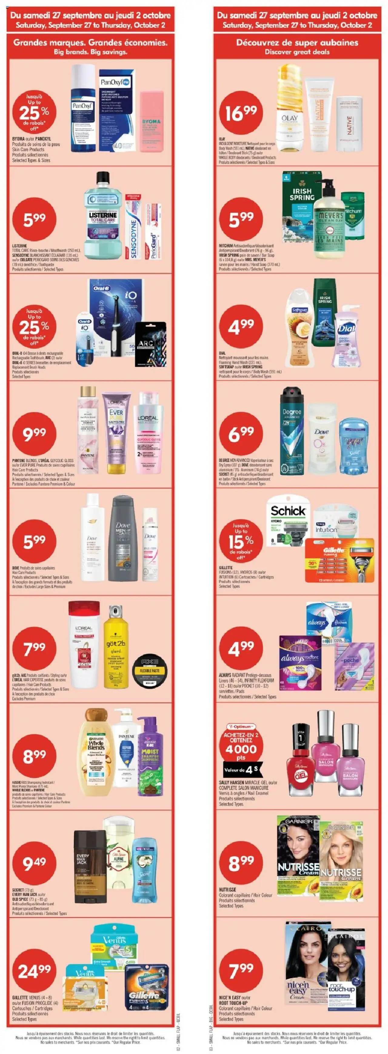 Pharmaprix flyer valid from Sep 27, 2025 - page number 1