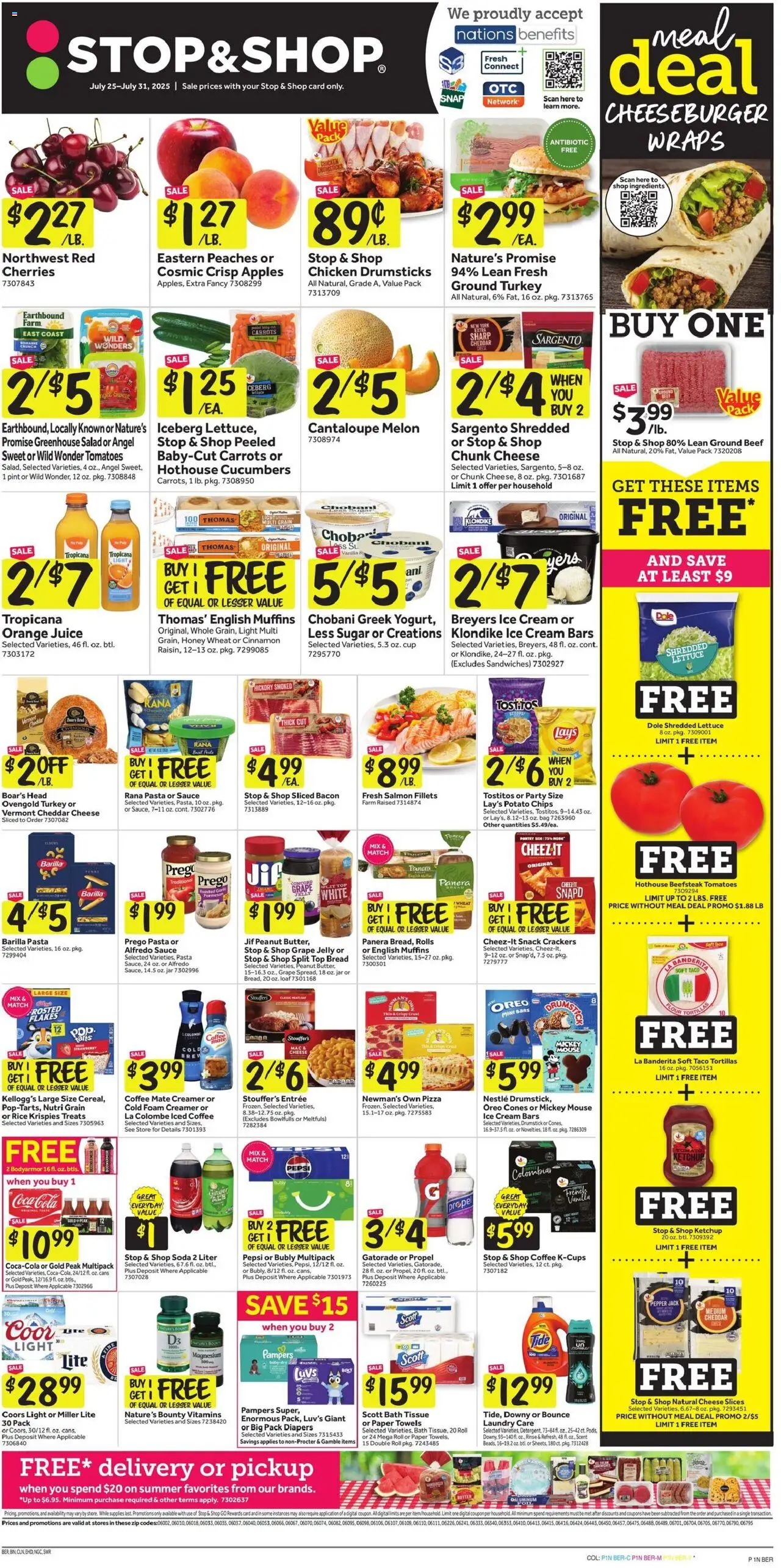 Stop & Shop Weekly Circular - CT from 07/25/2025 - Flyer - Page number 1