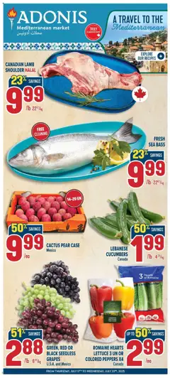 Preview of leaflet Weekly Flyer from shop Adonis is valid from Jul 17, 2025