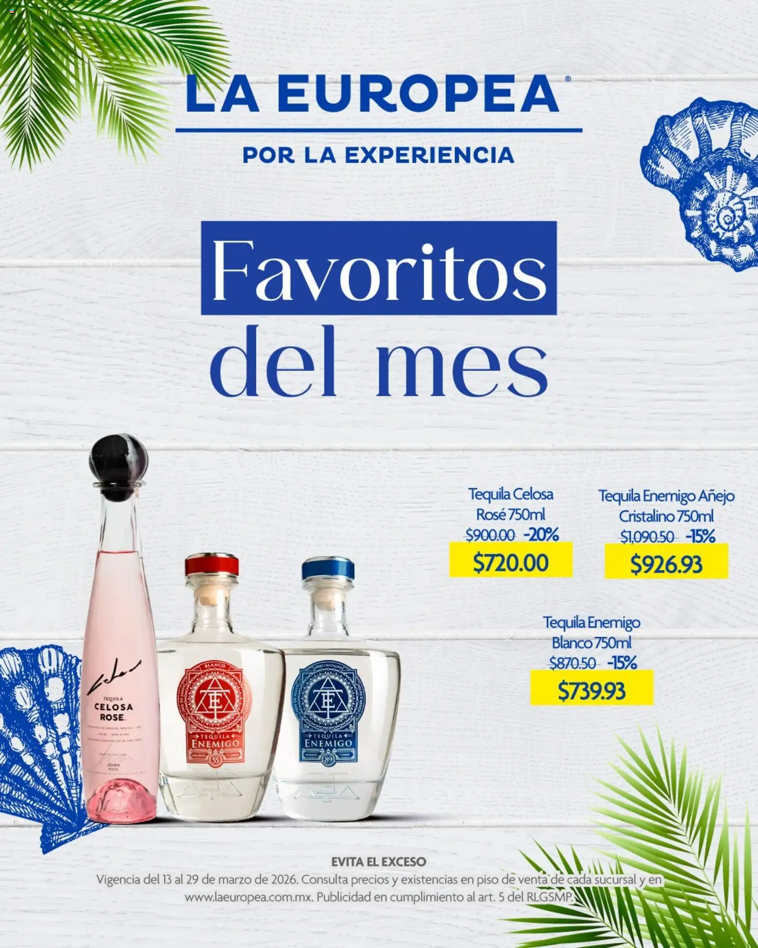 Vista previa las ofertas de la tienda La Europea - La Europea catálogo Favoritos de mes desde el 13/03/2026 