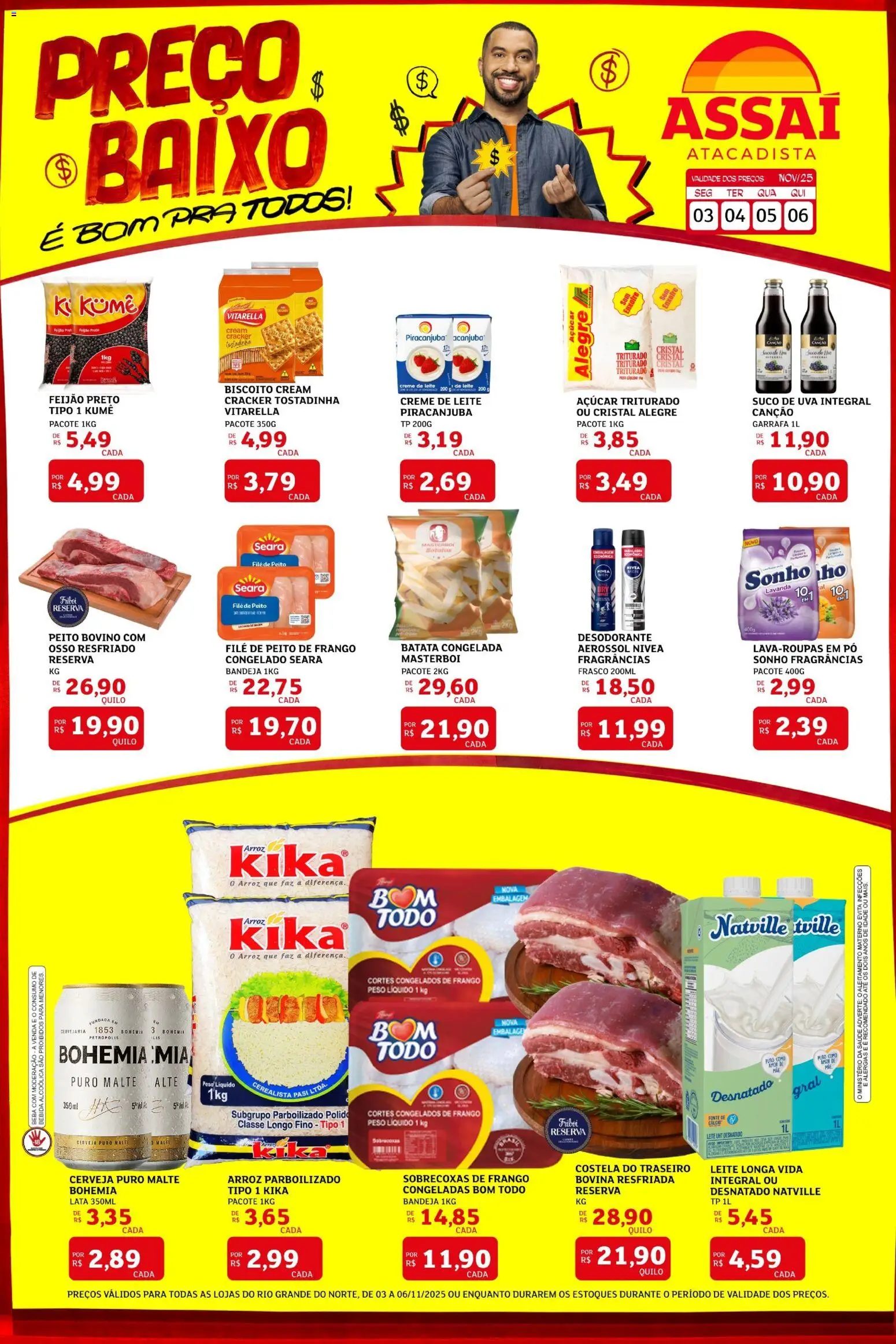Pré-Visualização do folheto "Encarte" da loja Assaí Atacadista válido a partir de 03/11/2025