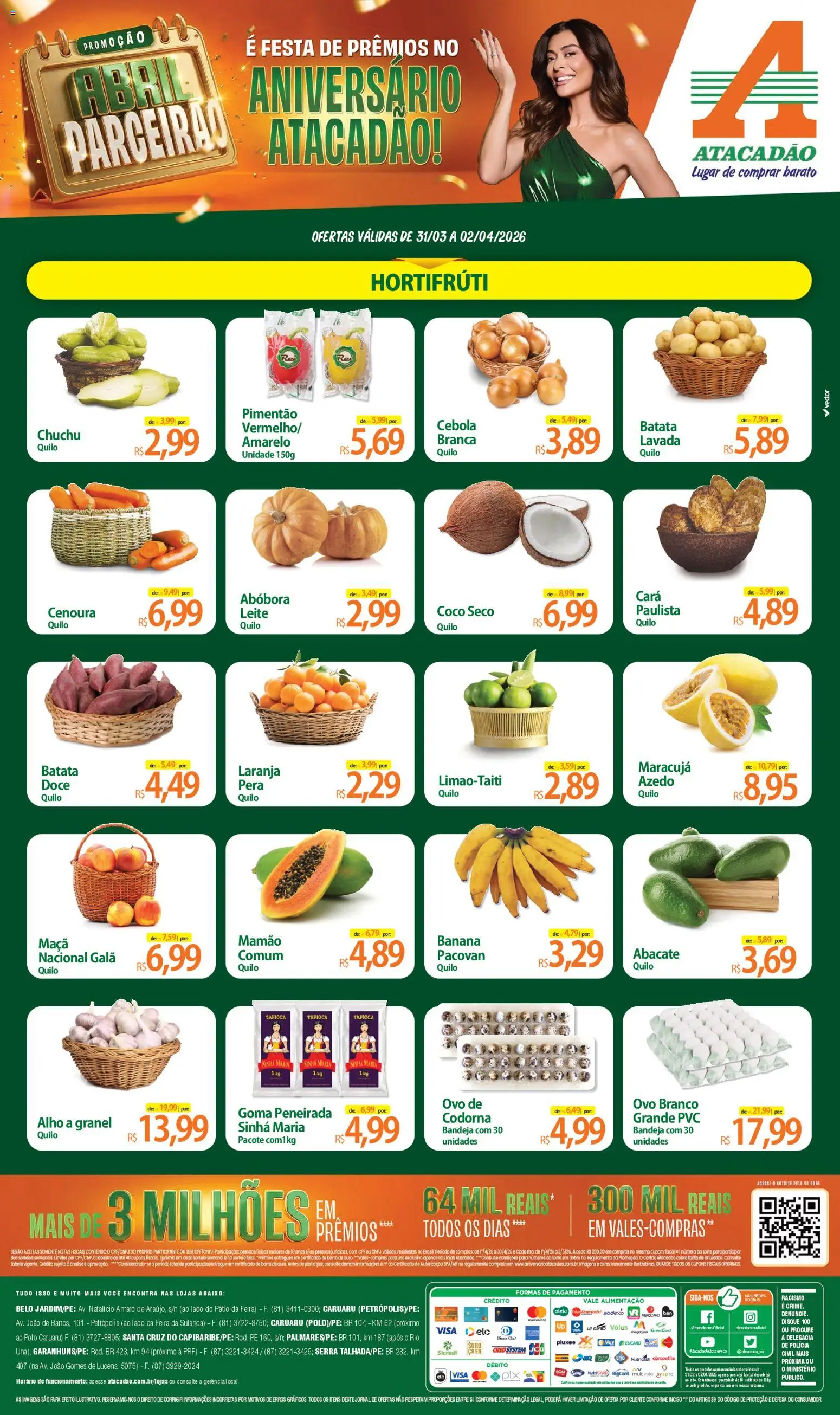 Pré-Visualização do folheto "Atacadão ofertas - PE" da loja Atacadão válido a partir de 31/03/2026