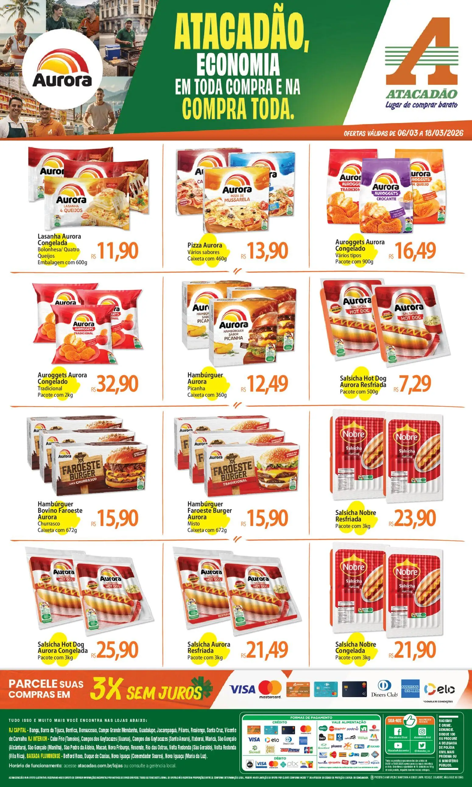 Pré-Visualização do folheto "Atacadão ofertas - RJ" da loja Atacadão válido a partir de 06/03/2026