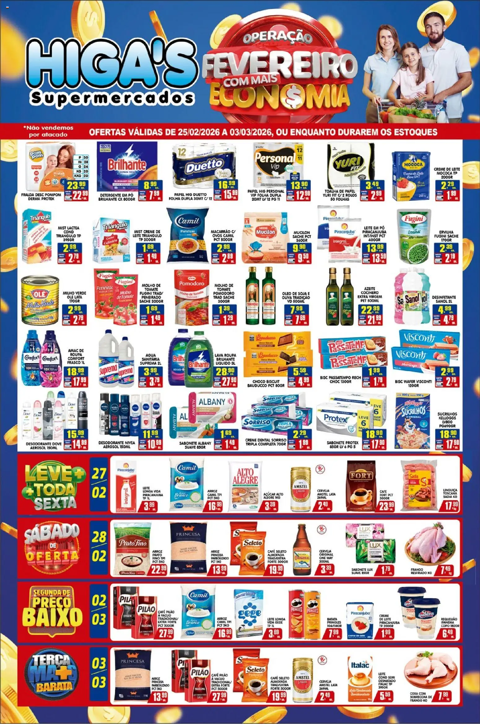 Pré-Visualização do folheto "Ofertas da semana" da loja Higa's Supermercado válido a partir de 25/02/2026