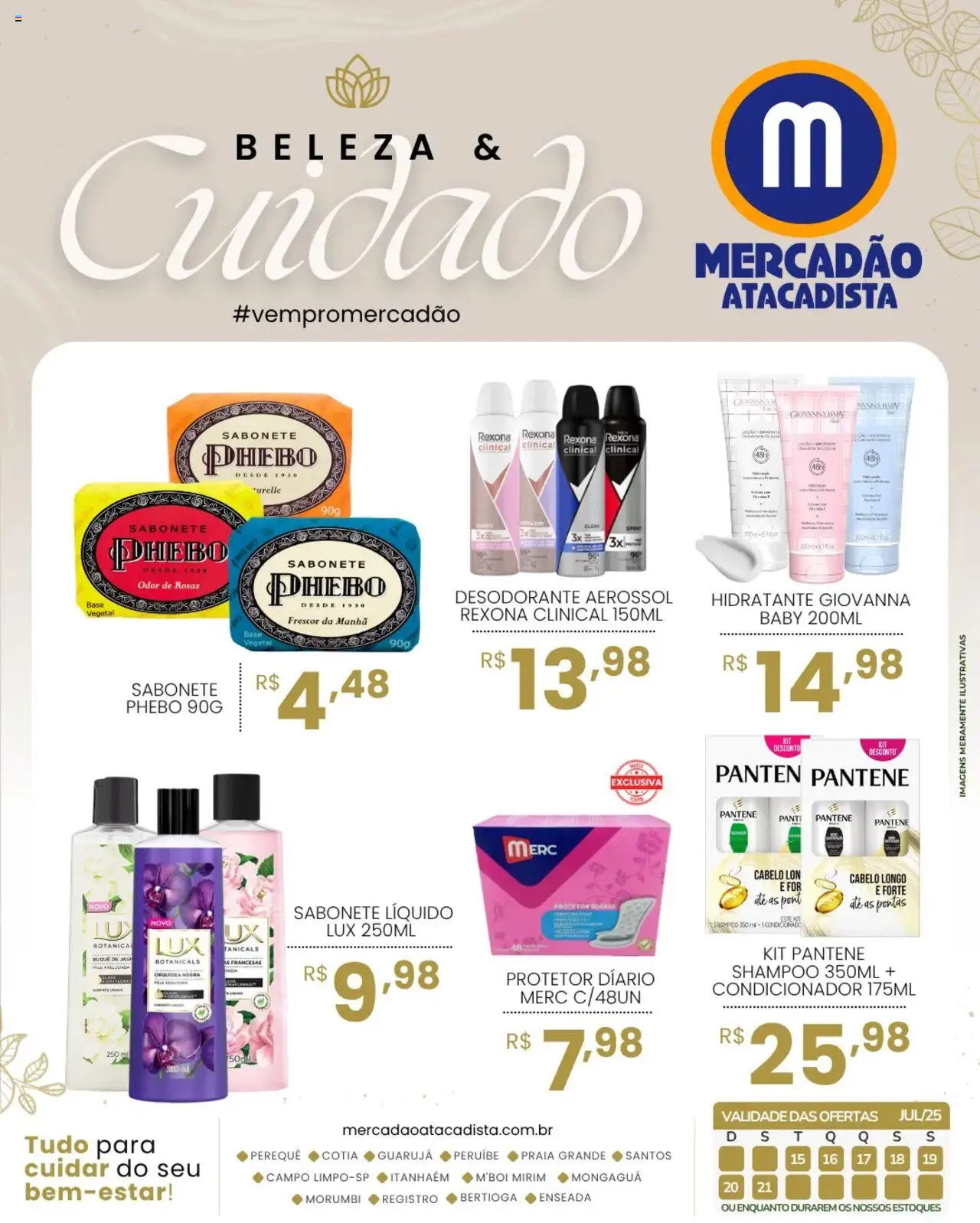 Mercadão Atacadista folheto "Ofertas Beleza & Cuidado" válido a partir de 15/07/2025 - número de página 1