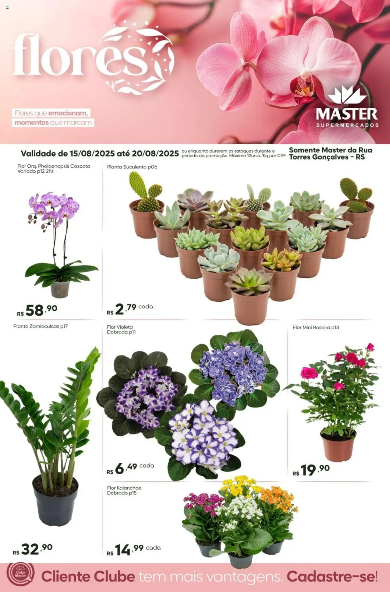 Master folheto "Ofertas Flores" válido a partir de 15/08/2025 - número de página 1