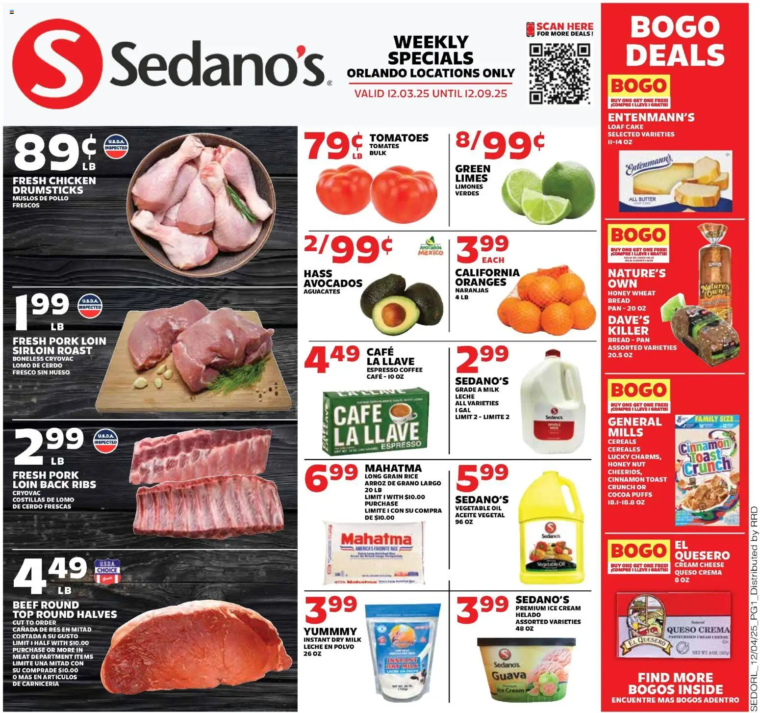 Ad Preview of Sedano's Weekly Ad from 12/03/2025