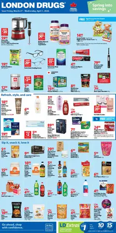 Preview of leaflet London Drugs weekly flyer / circulaire from shop London Drugs is valid from Mar 27, 2026