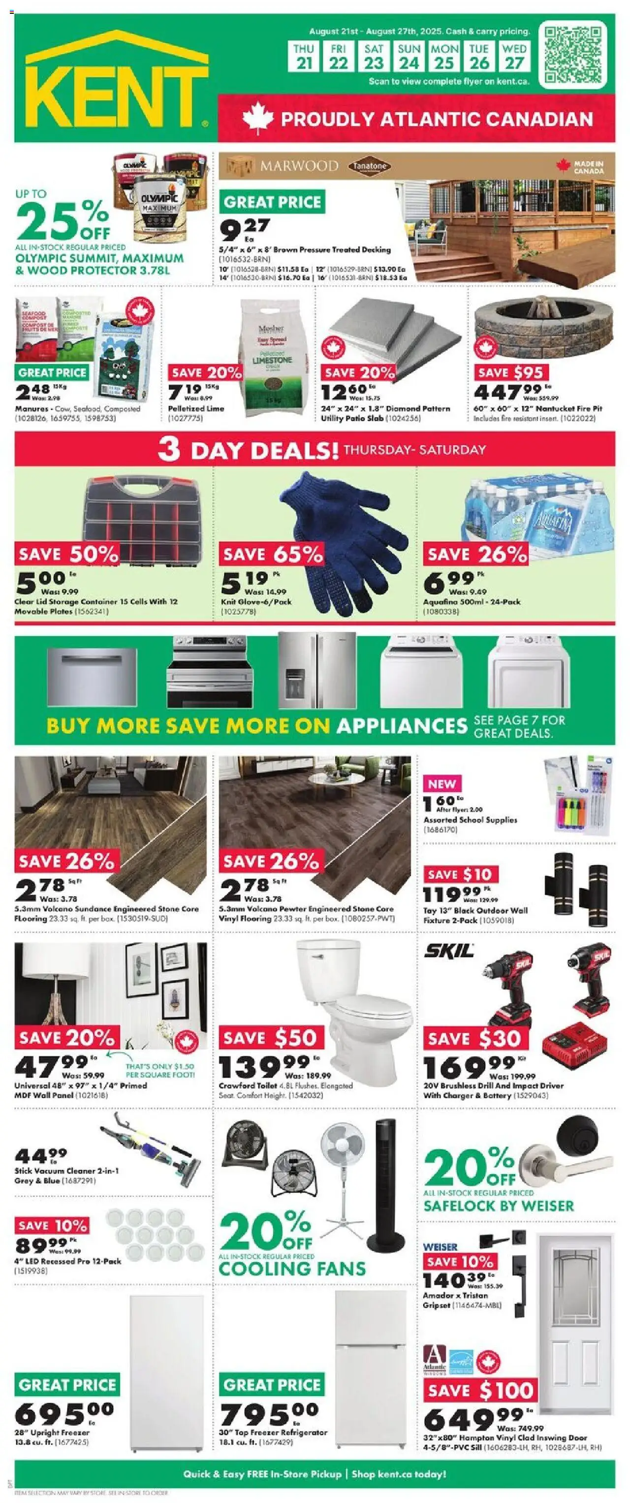 Kent flyer valid from Aug 21, 2025 - page number 1